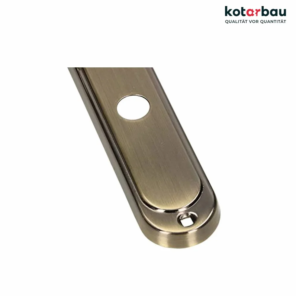 KOTARBAU Klamka do Drzwi 72 mm WC Patin Okucie Drzwiowe Zestaw Klamek Długi Szyld Wewnętrznych i Zewnętrznych Uchwyt Okucie Bramy