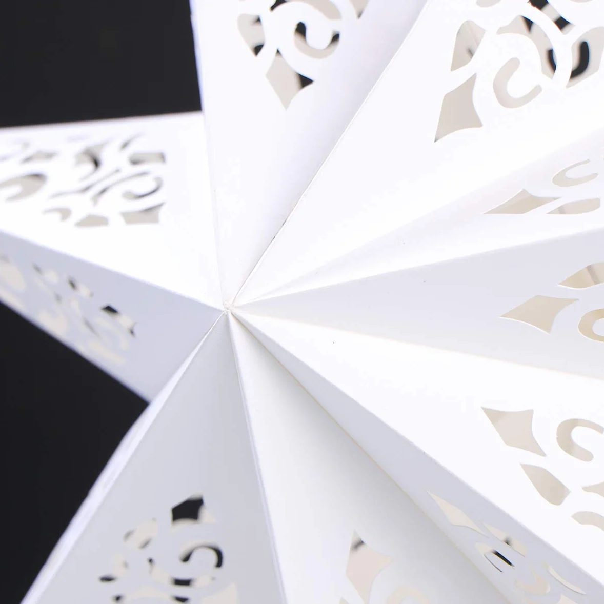 CLISPEED Papierowa latarnia z motywem gwiazd, 45 cm, wisząca, na Boże Narodzenie, papierowa gwiazda 3D, wisząca dekoracja, papierowe lampiony na wesele, Boże Narodzenie, jako dekoracja