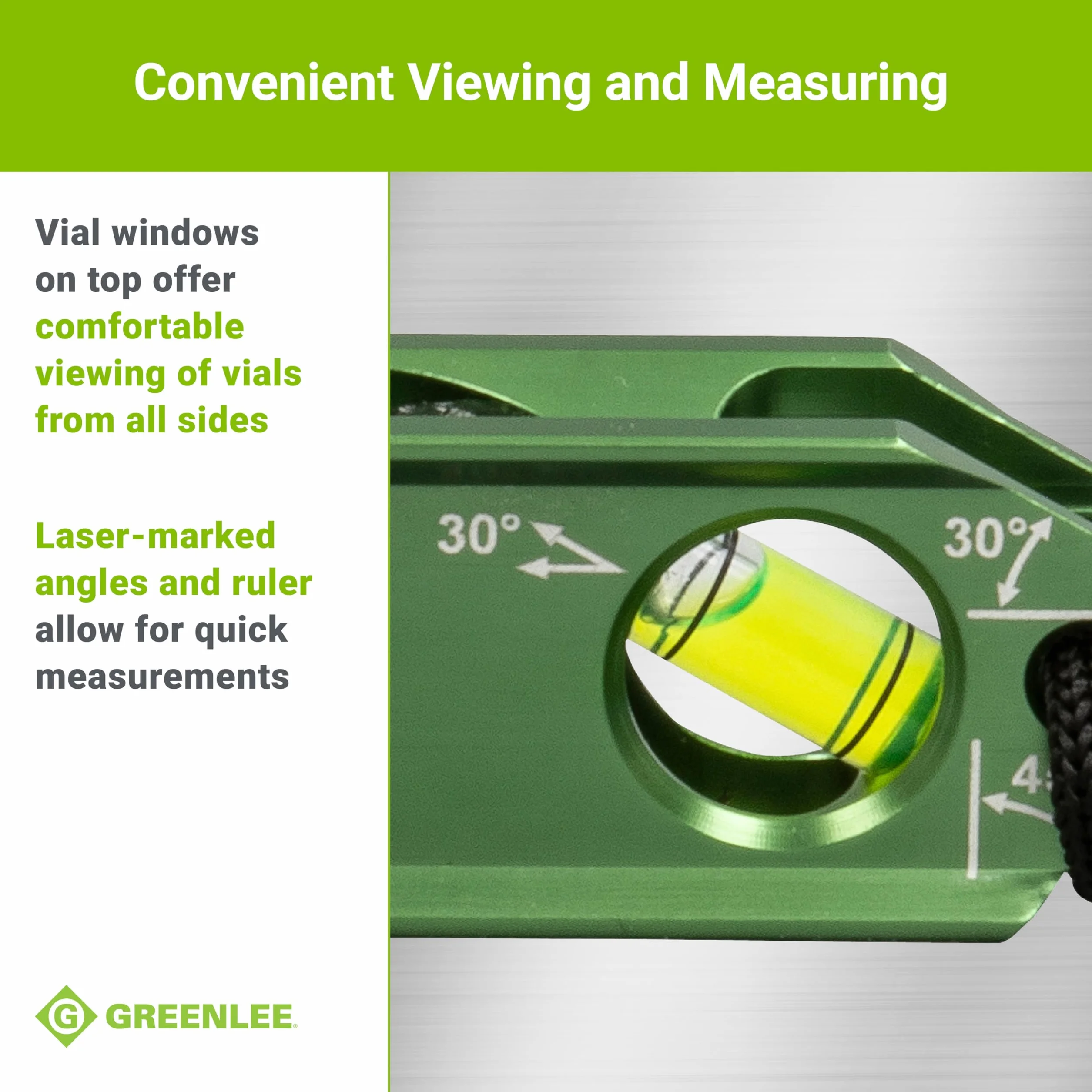Greenlee L77 Mini magnetyczna poziomica bąbelkowa