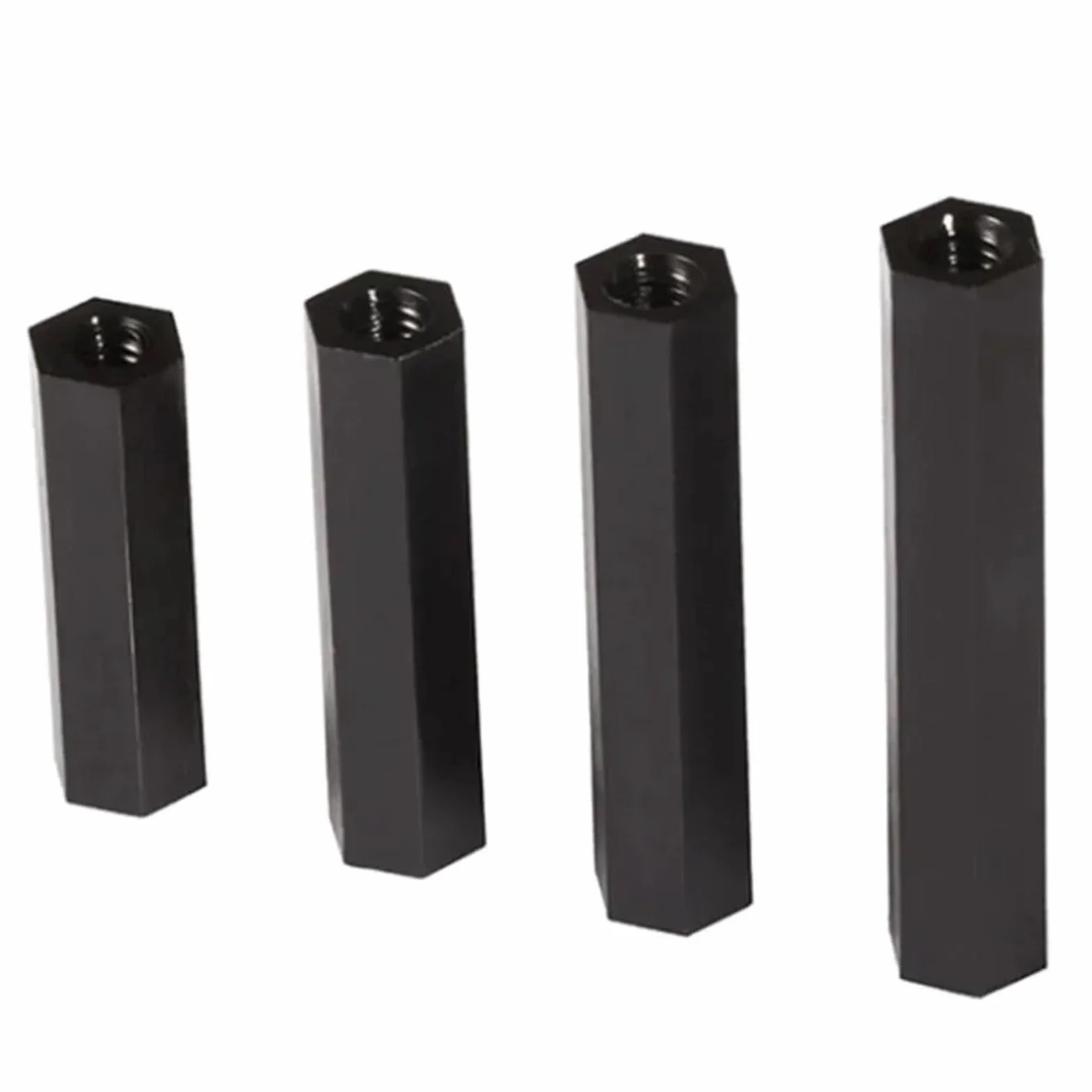 10-100 Szt. M4 Czarny Nylonowy Sześciokątny Element Dystansowy Do Płyty Głównej Filar Śruba Żeńsko-żeńska Śruby NYLON66(M4X35mm-100pcs)