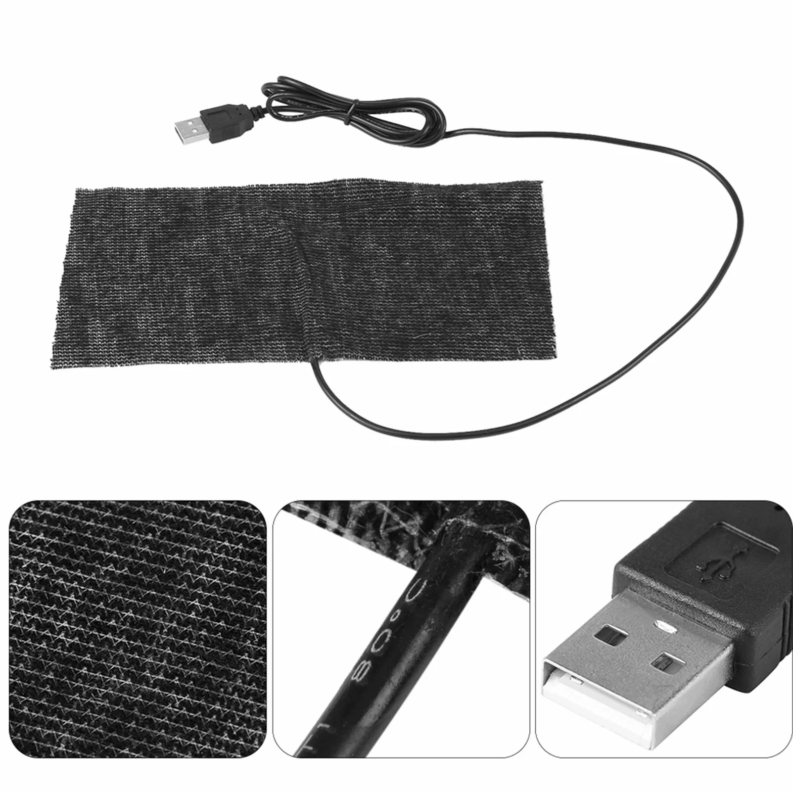 Mata grzewcza USB 5V podkładka pod mysz 20x10 cm wodoodporna do terrarium gadów
