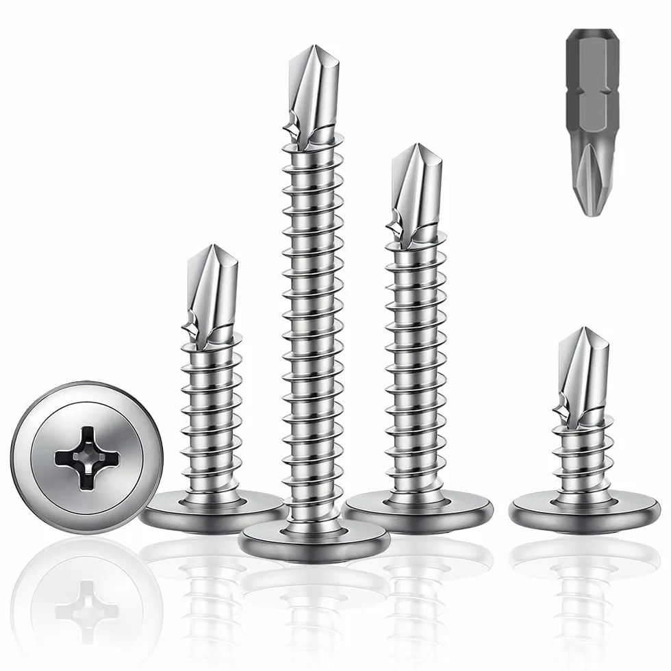 150 sztuk wkrętów samogwintujących ze stali nierdzewnej, M4,8 x 25 mm, wkręty samogwintujące, ze stali nierdzewnej, wkręty samowiercące