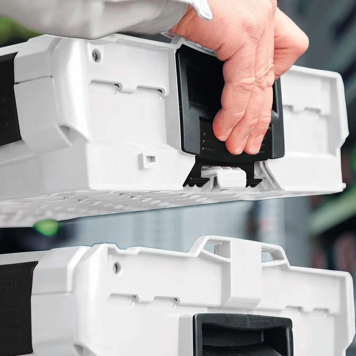Bosch Sortimo i-BOXX stojak | z 5 półkami szary | regał skrzynka na narzędzia mała | system przechowywania narzędzi | idealny do i-BOXX 72 i szuflad LS 72
