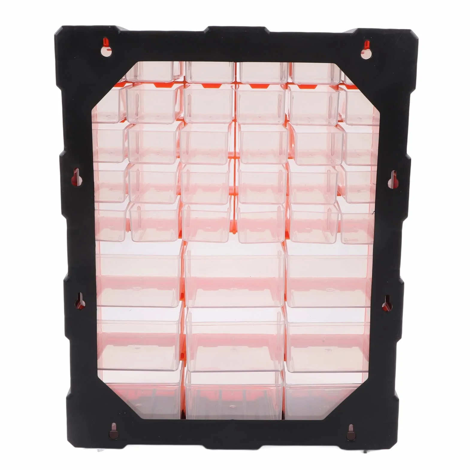 Cocoarm 39 Szufladowy Organizer Plastikowa Szafka do Przechowywania Sprzętu 385 X 465 X 160 Mm, Szuflada do Montażu na ścianie Organizator Przechowywania Sprzętu z Przezroczystymi Szufladami Warsztatu