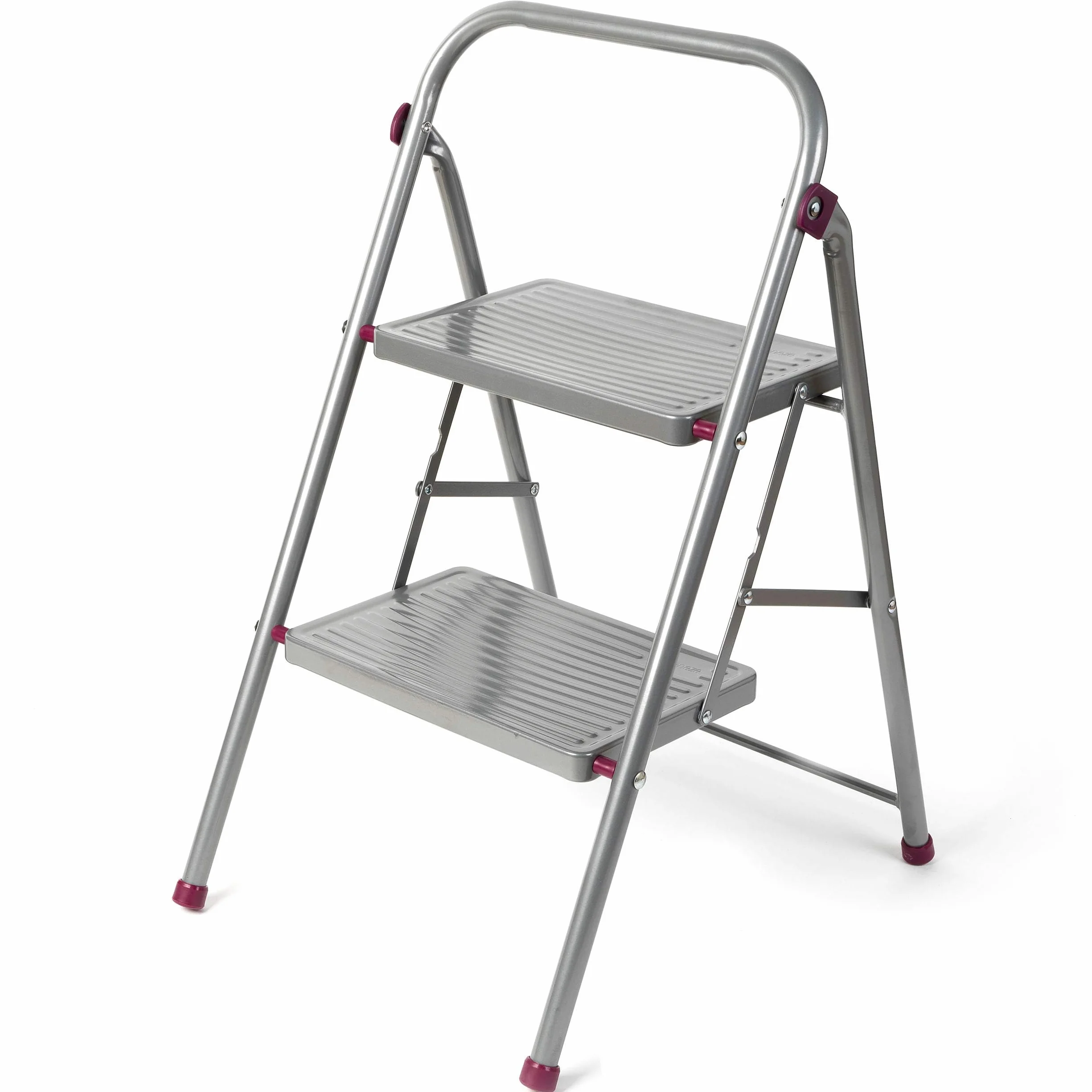 Kleeneze KL068491EU 2-stopniowa drabinka domowa 80 cm antypoślizgowa składana maks. obciążenie 150 kg