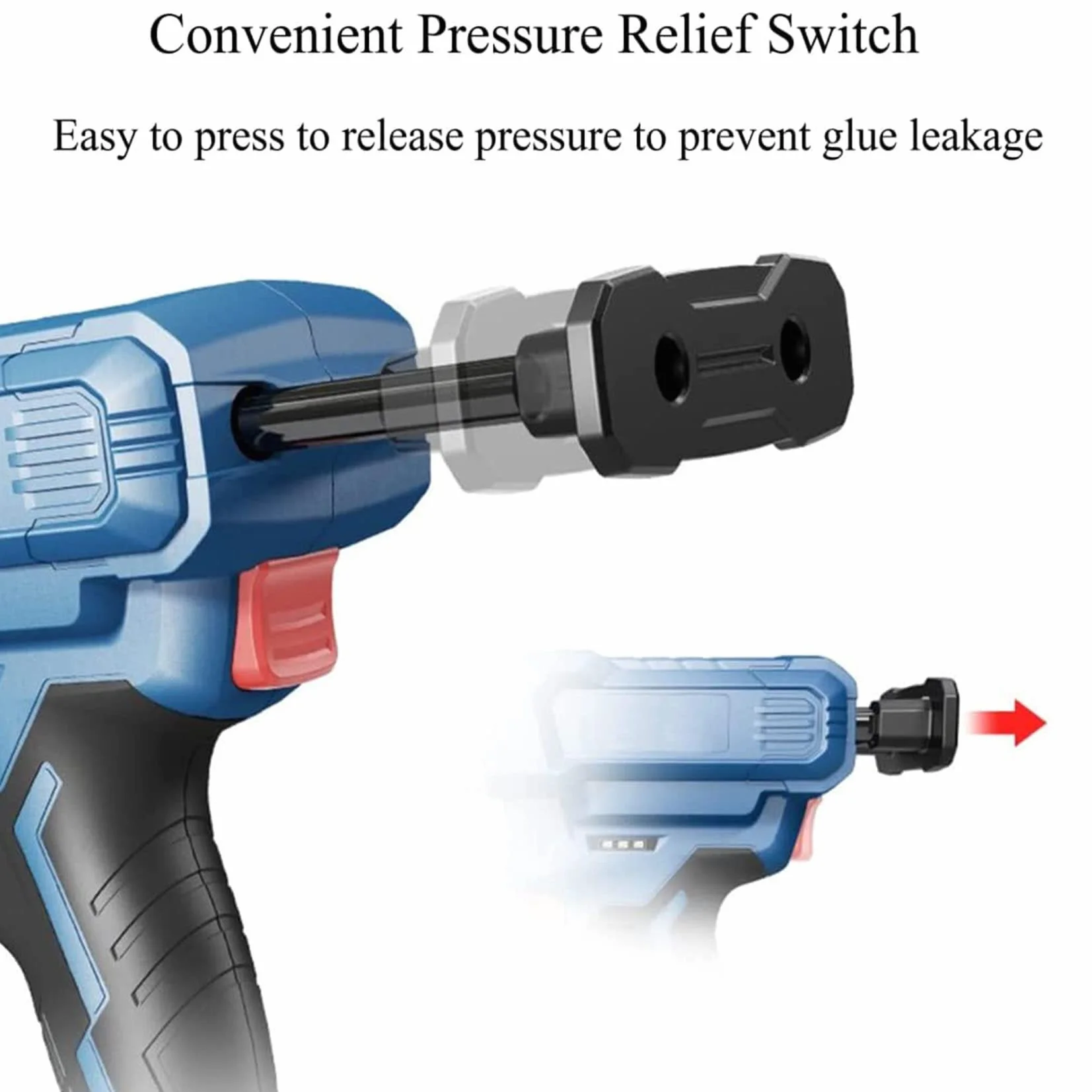 Elektryczny pistolet uszczelniający z podwójnym wkładem 12 V – bezprzewodowy dwukomponentowy aplikator epoksydowy z akumulatorami litowo-jonowymi i ładowarką