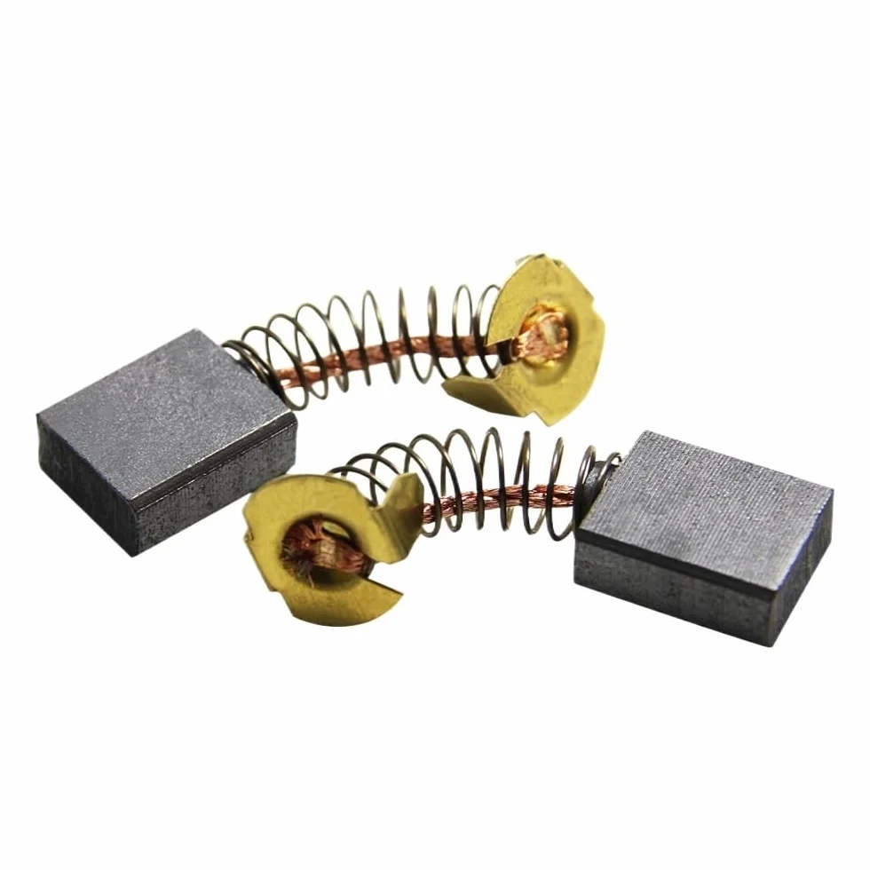 5 par szczotek węglowych CB153 części zamienne do elektronarzędzi rozmiar 6,5 x 13,5 x 16 mm