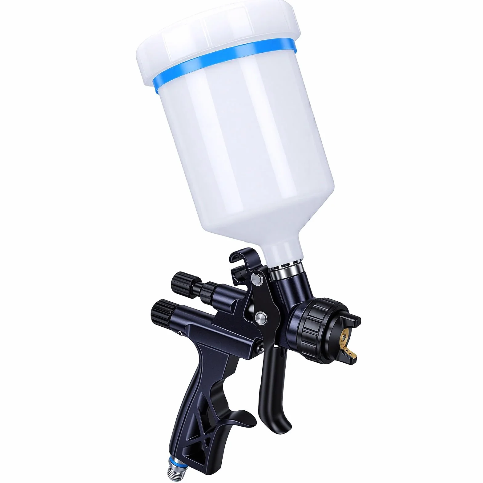 Generic Wysokowydajny Pistolet Natryskowy do zastosowań Motoryzacyjnych i Meblowych z dyszą 1,3 Mm i Kubkiem Wielokrotnego Użytku 600 Ml