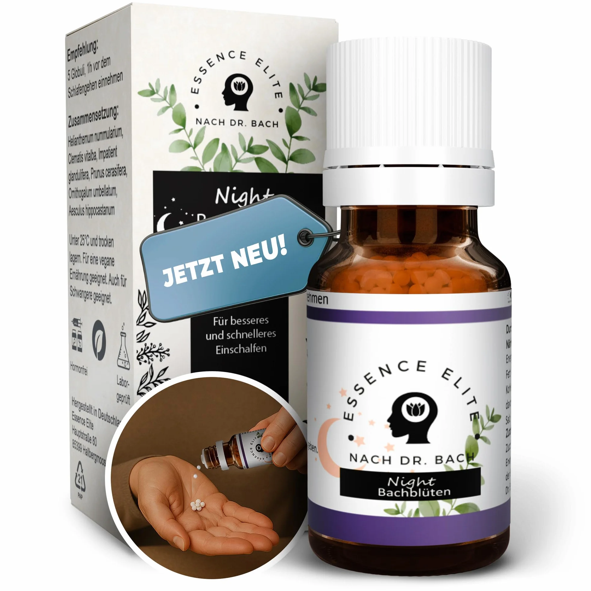 Bach Night Globuli 10 g – naturalne wsparcie podczas zasypiania