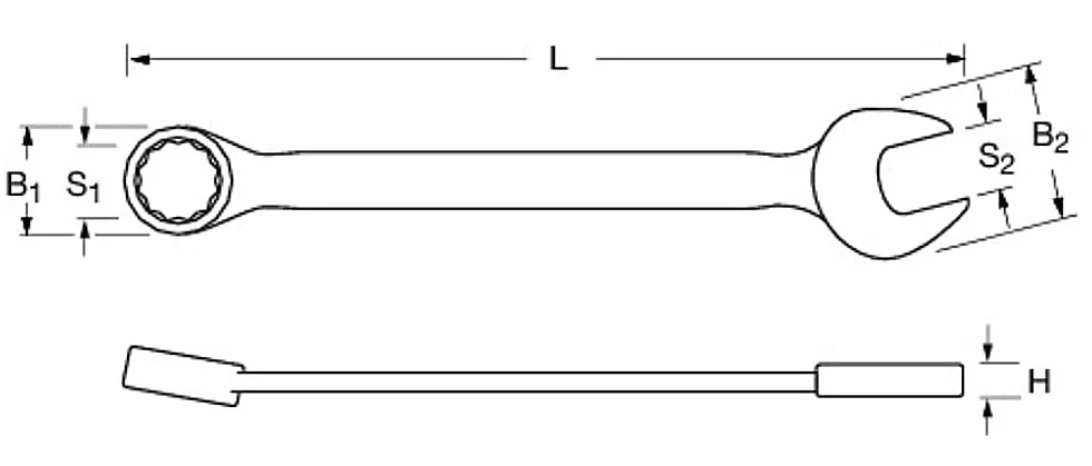 Proxxon 23922 Klucz płasko-oczkowy SlimLine rozmiar 22 mm - 15° zagięty po stronie pierścieniowej - stal chromowo-wanadowa