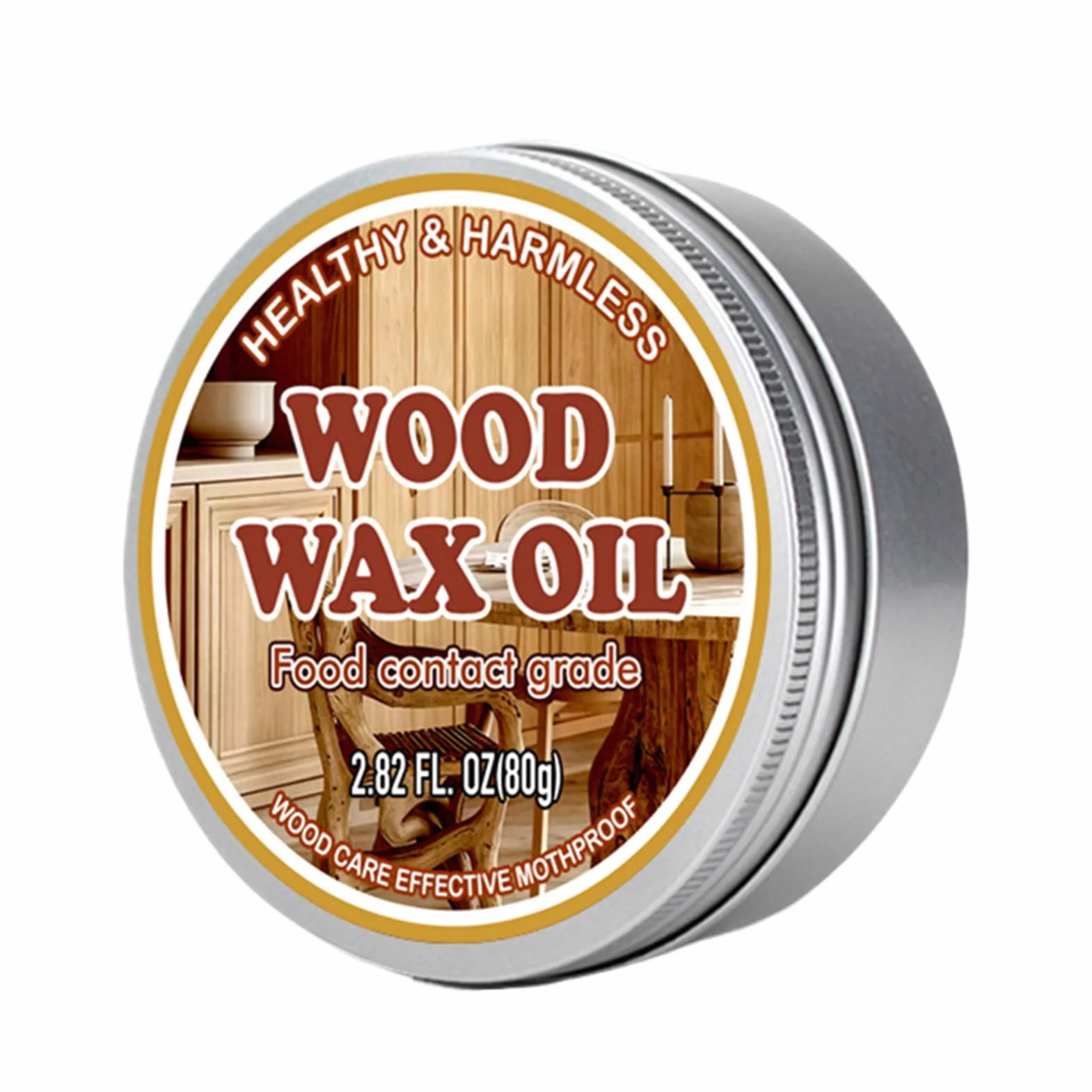 Wosk do drewnianych desek do krojenia - produkt do pielęgnacji deski do krojenia | Naturalna pielęgnacja mebli i szuflad 80g