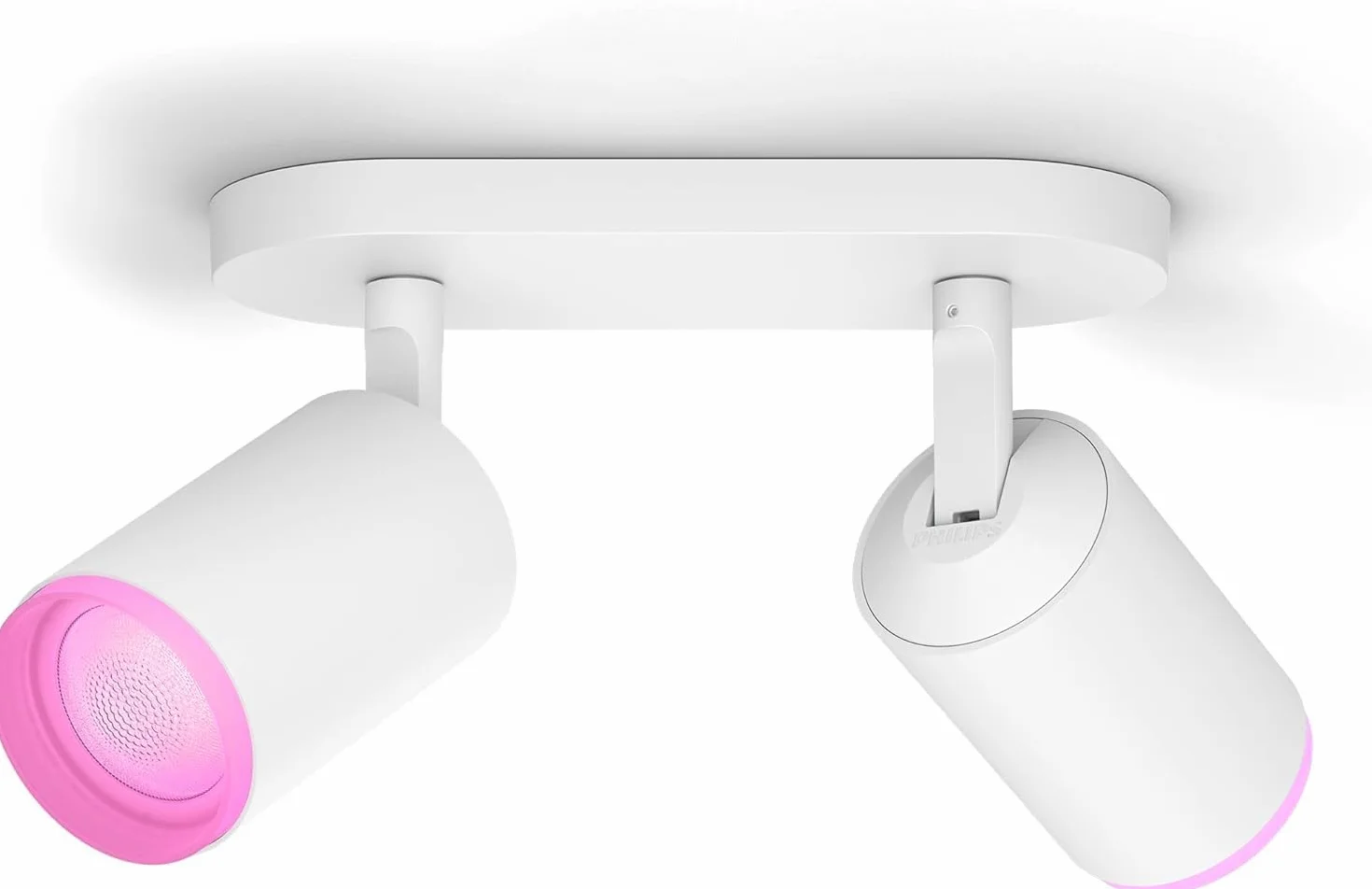 Philips Hue White & Color Ambiance Fugato Spot 2 flg, regulowany, 16 milionów kolorów, sterowany za pomocą aplikacji, kompatybilny z Amazon Alexa (Echo, Echo Dot)