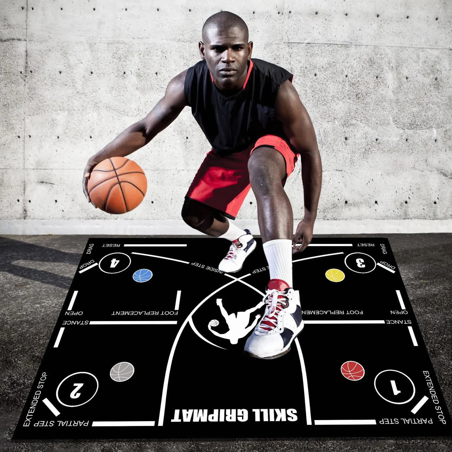 Agility Footstep Training Mat, Non-Slip Speed Blanket, Silent Fitness Equipment, Portable Strength Trainer, Coordination Aid, Ideal for Home Workouts, Athletes, Sports Drills