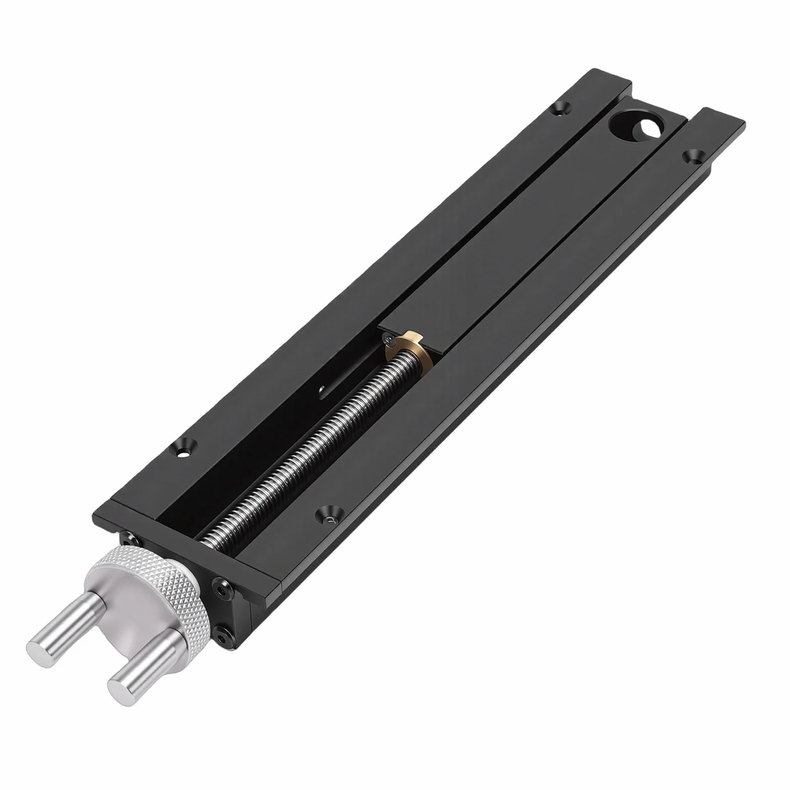 Generic Imadło Końcowe Stołu do Obróbki Drewna Solidny Zacisk Szybkozłączny ze Stopu Aluminium dla Entuzjastów Rzemiosła Profesjonalni Inżynierowie Skok 0-110 Mm Otwór Stołowy 20 Mm
