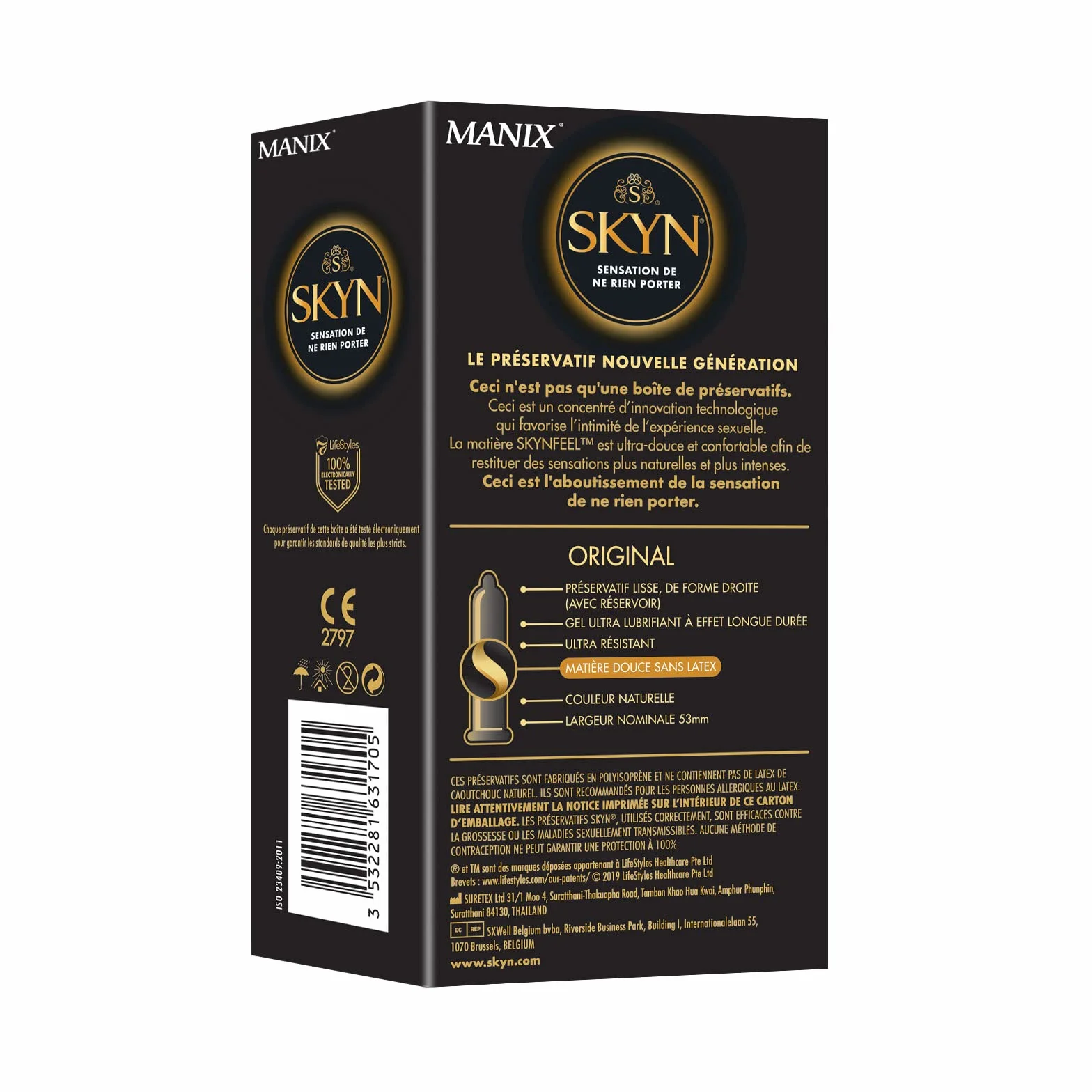Manix Skyn oryginalne prezerwatywy, 10 sztuk