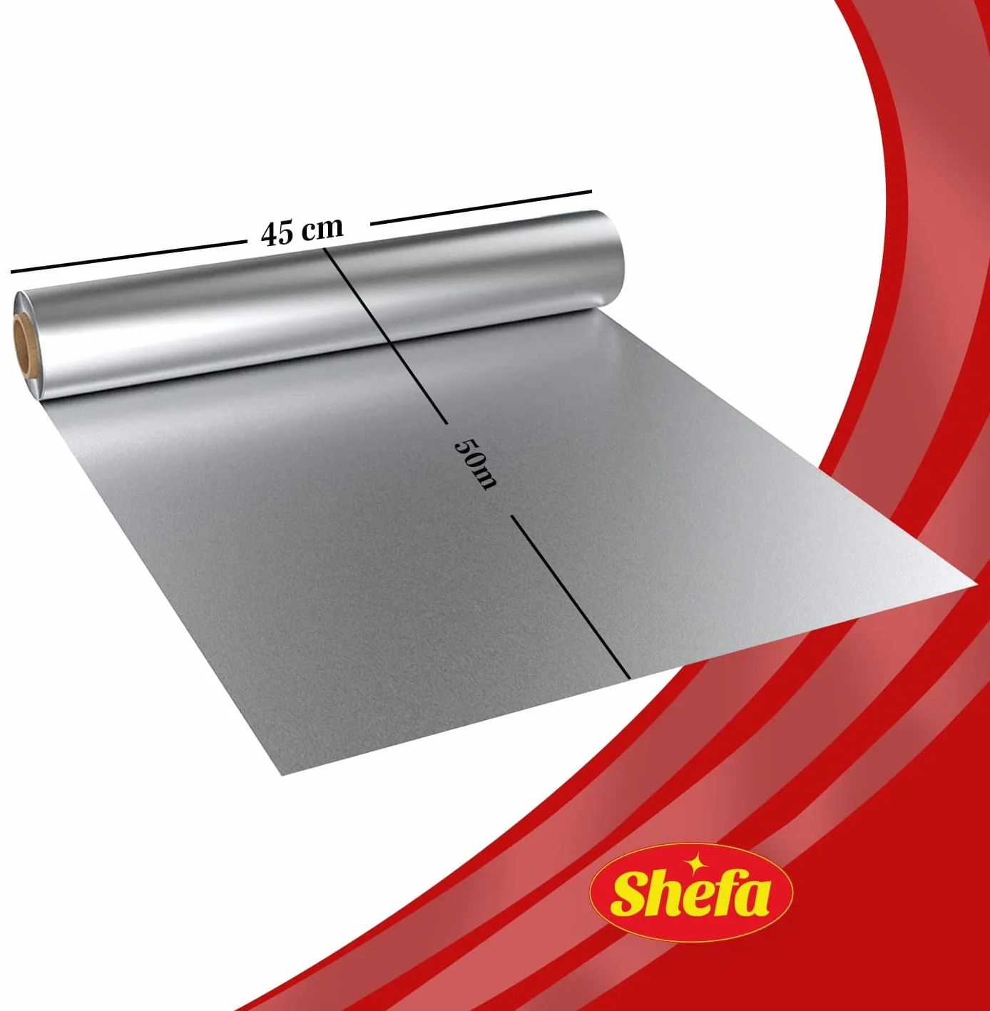 Shefa Rolka aluminiowa 50 metrów szerokości 30 cm