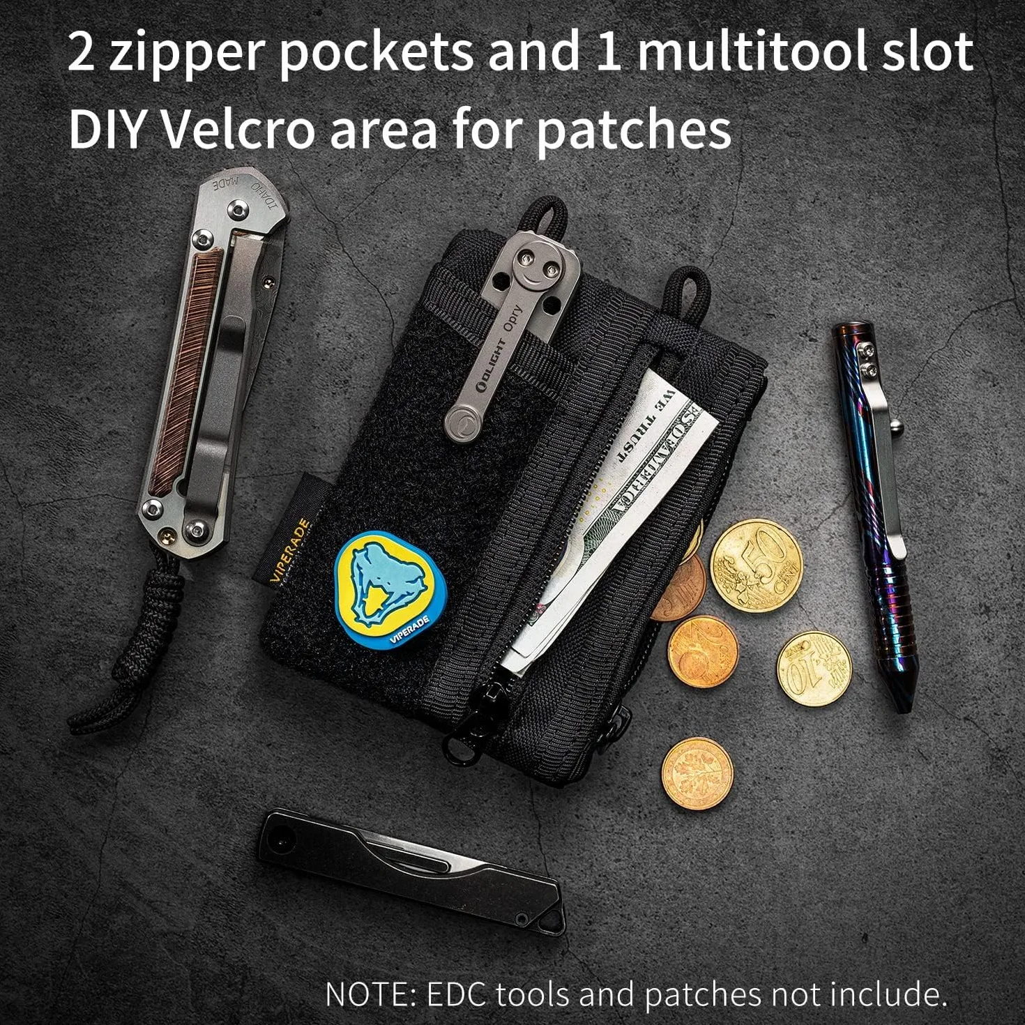 VIPERADE VE18-S mała torba EDC Mini Pocket Pouch Tool Organizer 6 kieszeni