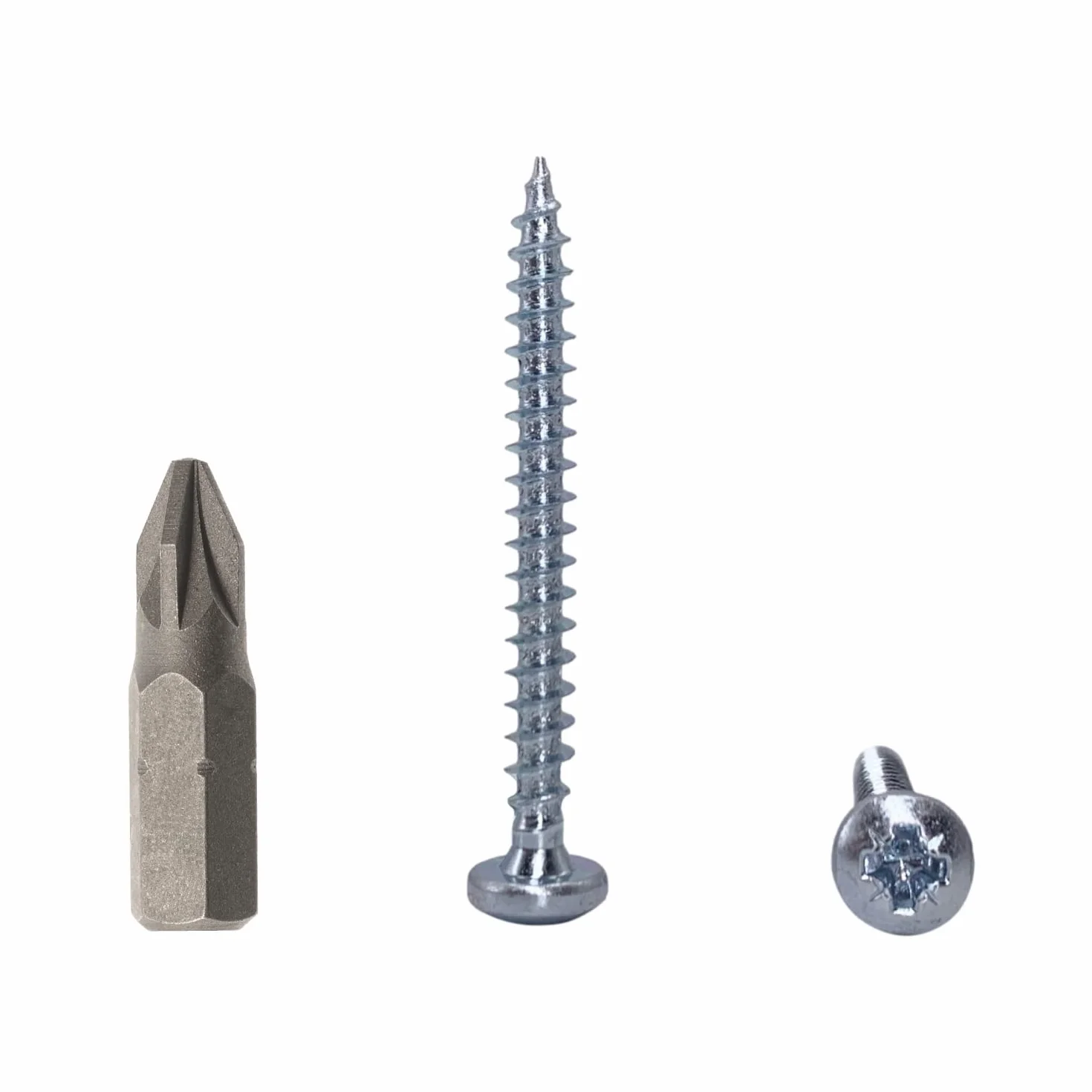 (opakowanie 600 szt.) DIN 7981 stal ocynkowana 4,0 x 40 mm, śruby do płyt wiórowych z łbem patelni, uniwersalna śruba z napędem Pozi (600, 4,0 x 40 mm)