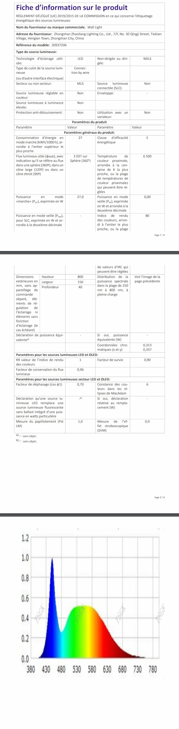 Comely Wewnętrzny Kinkiet LED 27W Nowoczesna Lampa Ścienna - 80 CM Czarny Zakrzywiony Wzór Oświetlenie Ścienne Do Korytarza Salonu Sypialni Schodów Kuchni, 6500K Zimne Światło