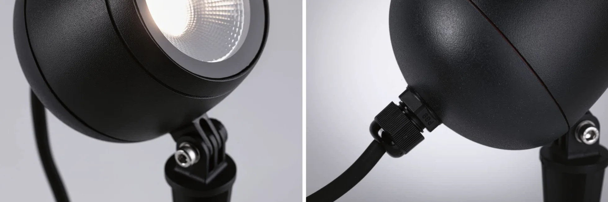 Paulmann 94774 Plug & Shine LED reflektor ogrodowy Kikolo IP65 7,2W 460lm możliwość ściemniania 261mm antracyt tw.szt./alu. 3000K oprawa zewnętrzna