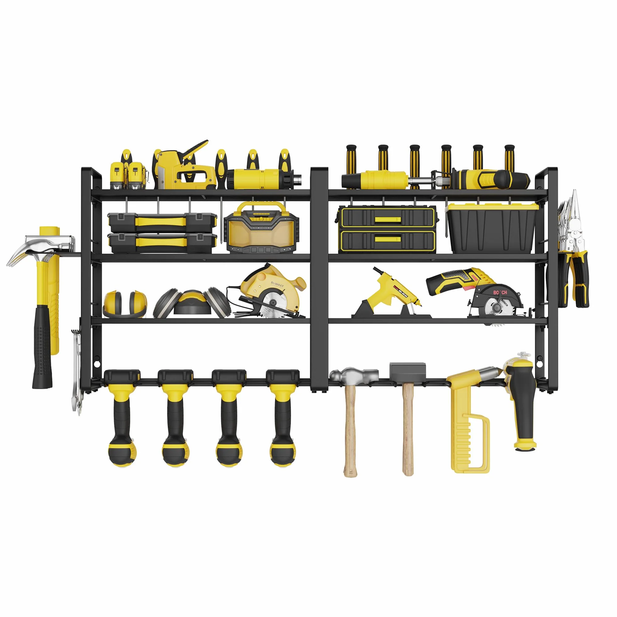Metalowy organizer na narzędzia warsztatowe W-17 4-poziomowy 80x25x45 cm
