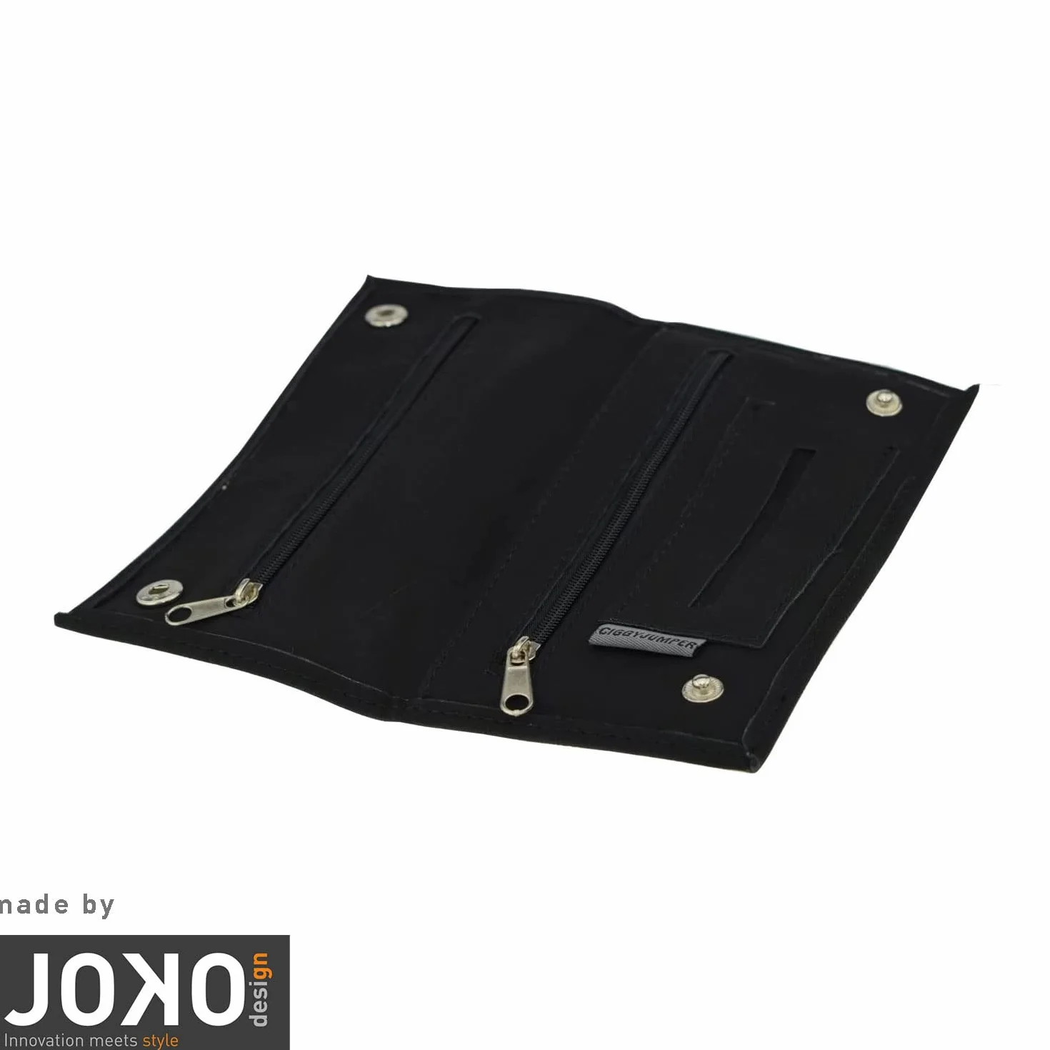 Torba na tytoń used Leather Touch, worek na tytoń obrotowy z przegródkami na filtr, ulotki, zapalniczkę (1.) czarna, pojedyncza)