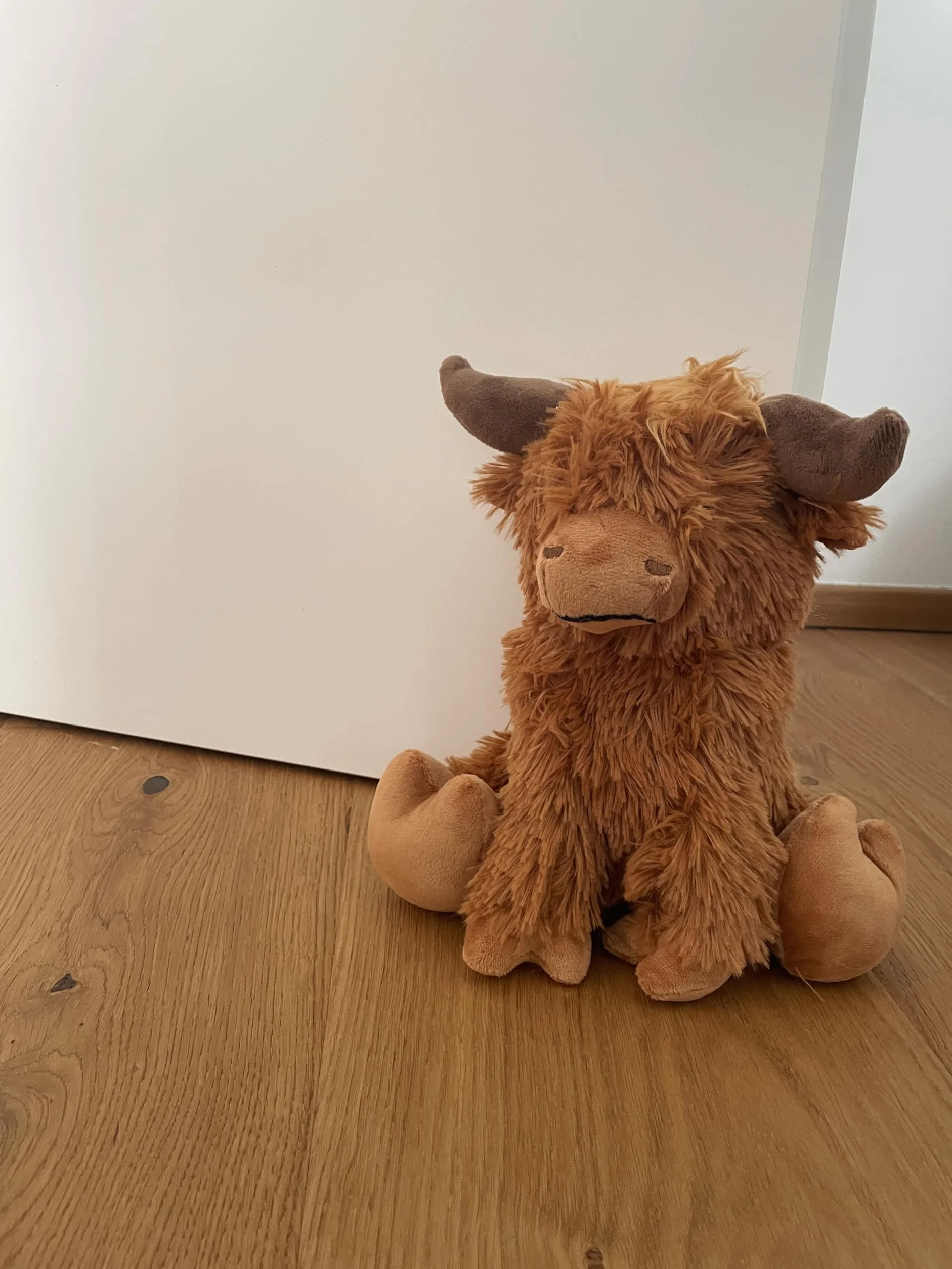 Khevga Stoper do drzwi z materiału – wysokiej jakości uchwyt na drzwi Highland Cattle, waga 1 kg, wysokość 23 cm, rustykalny design, odbojnik drzwiowy, dekoracja do salonu, biura i pokoju dziecięcego