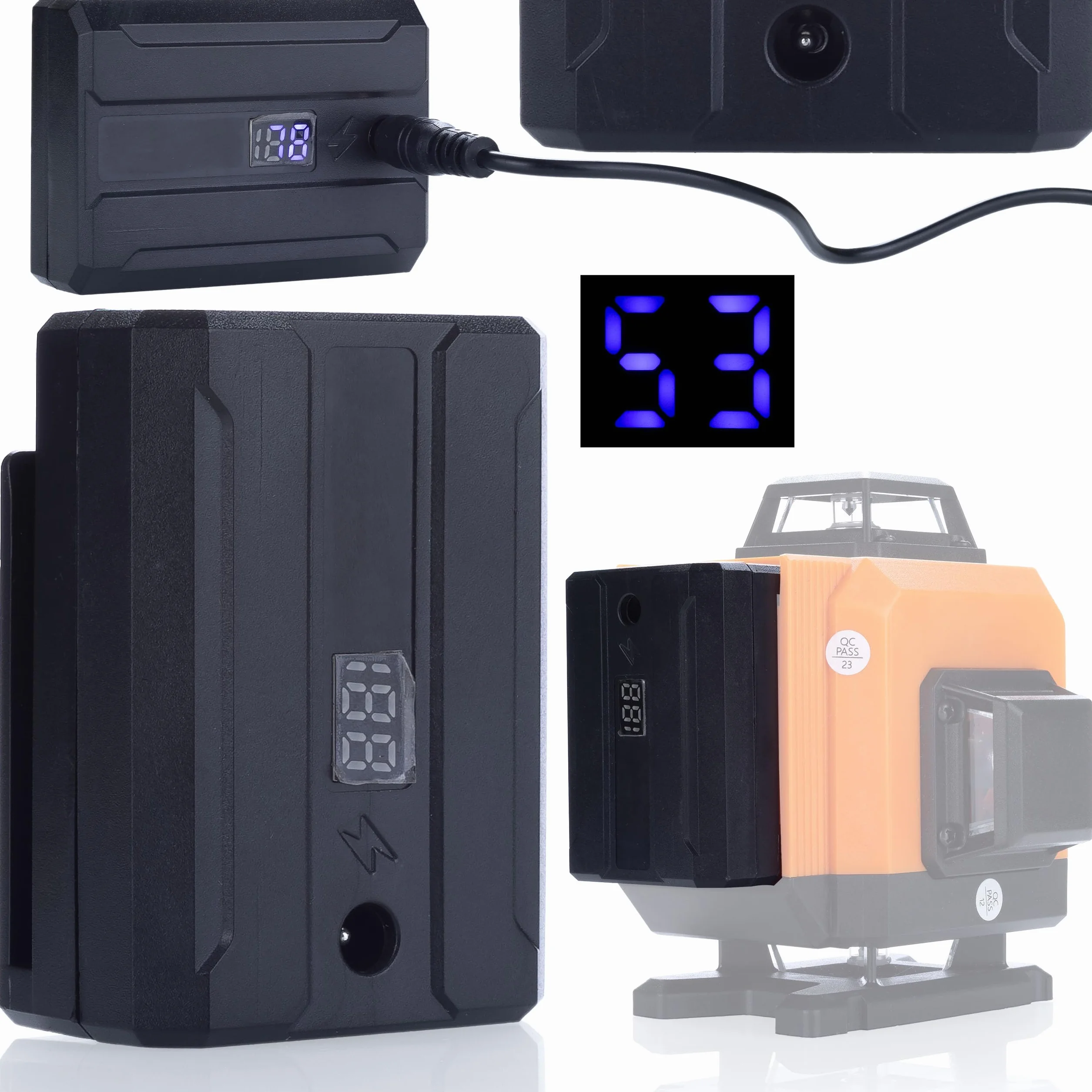 ZESTAW LASER KRZYŻOWY POZIOMICA 360 16L 2AKU WALIZKA TYCZKA 4M STATYW
