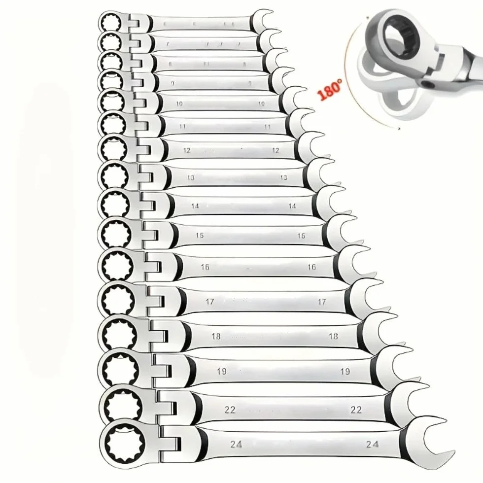 Telescopic Ratchet 1 szt. Zestaw kluczy grzechotkowych z 72 zębami, regulowany moment obrotowy do użytku w samochodach i ciężkich warunkach mały klucz dynamometryczny(21mm)