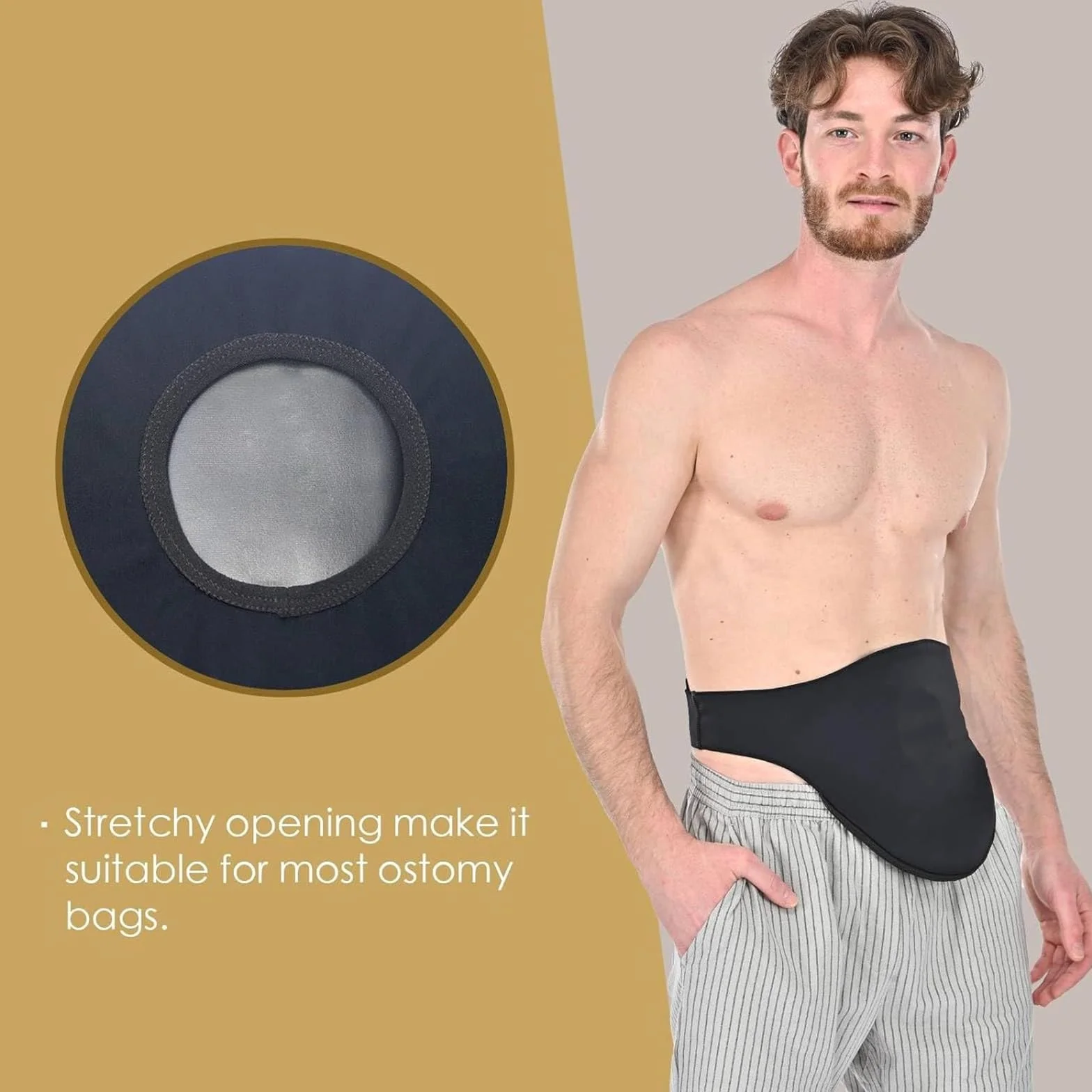 Miękkie pokrowce na torebki kolostomijne, wodoodporny pasek na stomię, zmywalny, stomijny, urostomia, ileostomia, szczelna, dla mężczyzn i kobiet, pasek Stealth do uprawiania sportu i na co dzień
