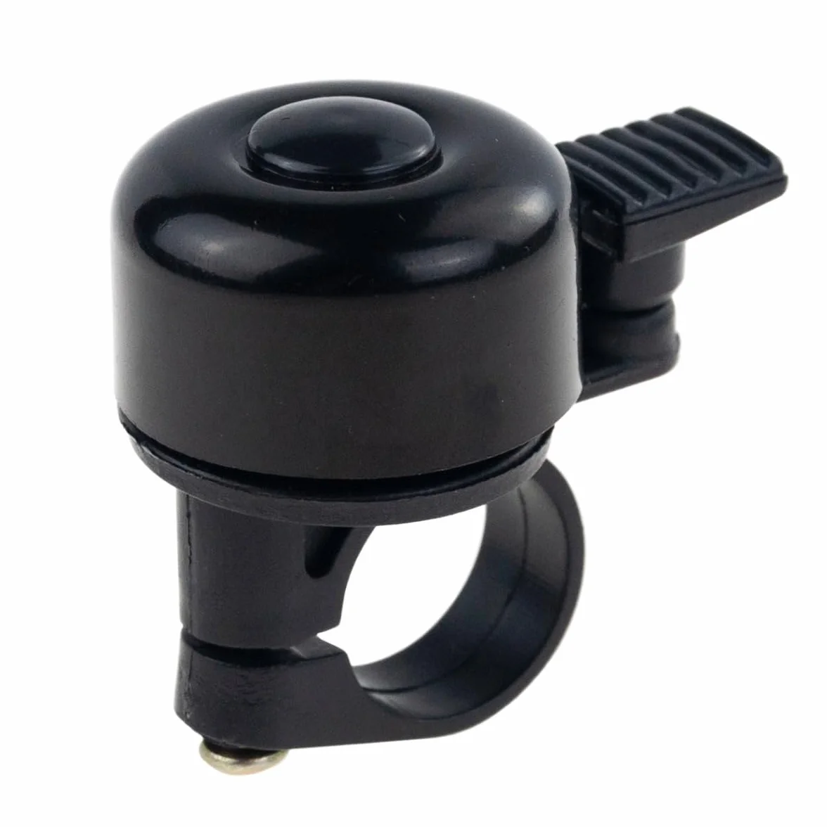 Dzwonek rowerowy MartOm Metalowy, Mechaniczny, Głośny URBAN, Mini dzwonek rowerowy Dzwonek rowerowy Mountainbike Głośny, Wytrzymały MTB Dzwonek rowerowy dla dzieci i dorosłych - Czarny