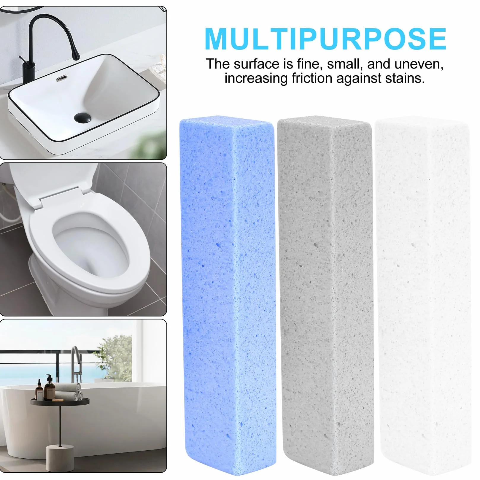 Pumeks do czyszczenia WC 6 szt. z 3 uchwytami