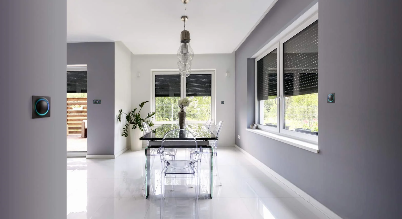 FIBARO Walli Roller Shutter Z-Wave Plus Smart Home podtynkowy przełącznik rolety antracyt FGWREU-111-8