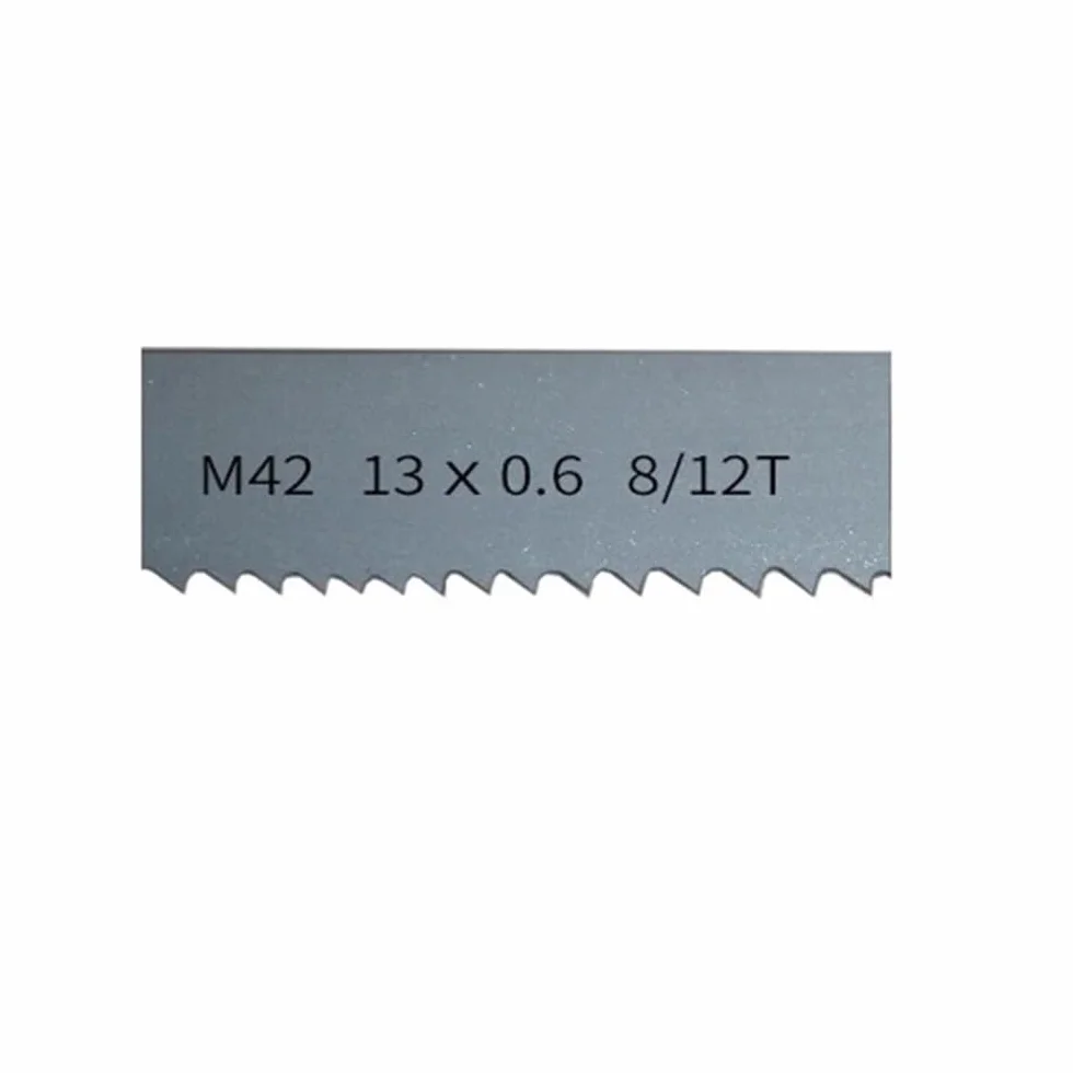 Piła taśmowa, Różne długości X 1/2 cala 8-12TPI M42 Bimetalowe brzeszczoty do pił taśmowych, metalowych, kości aluminiowej 1 szt(1830mm)