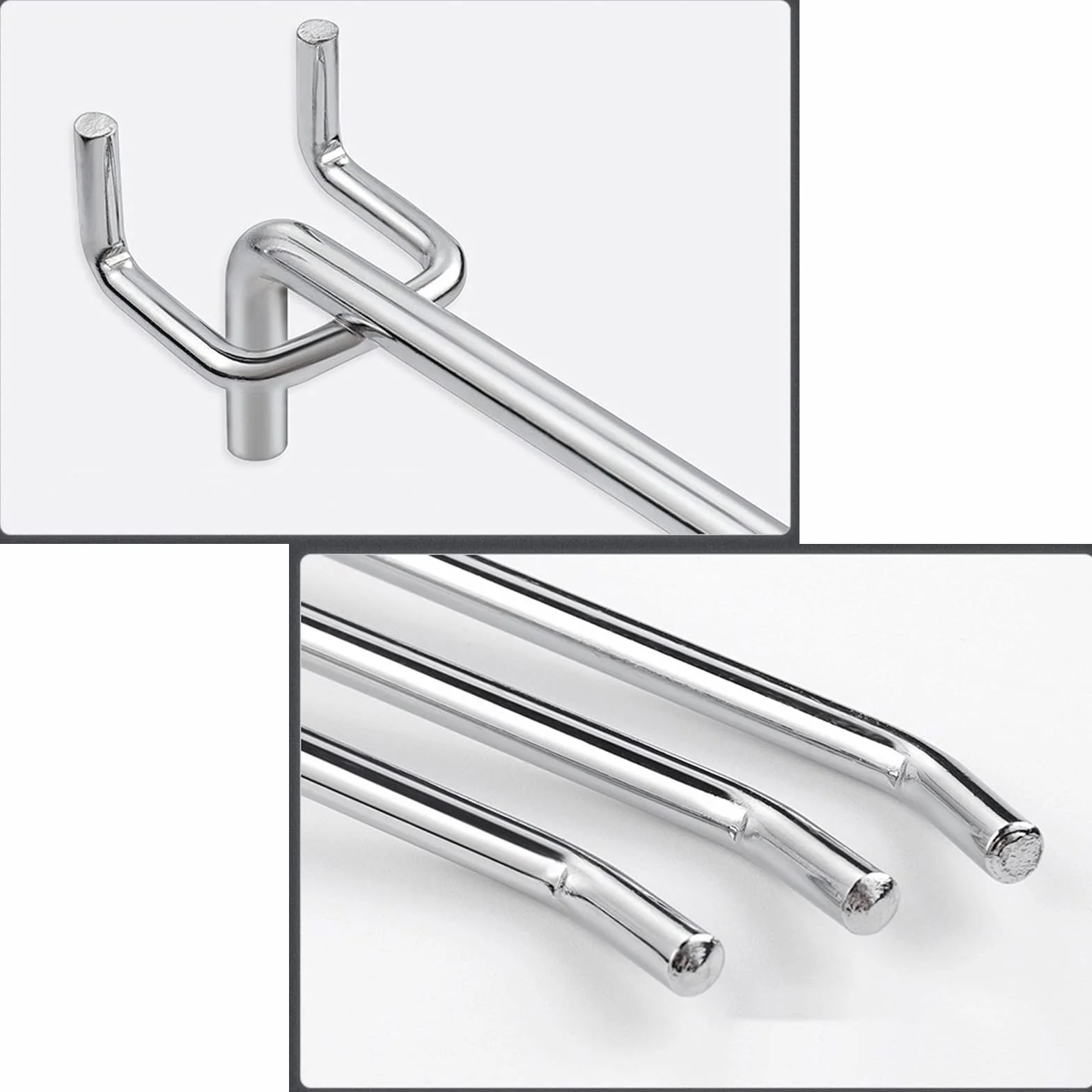 20 sztuk haczyków na ścianę z otworami, 15 cm, metalowe haki do ściany z otworami, haki do montażu na ścianie z otworami, haki do wystaw, półek, sklepów budowlanych, regałów, warsztatów