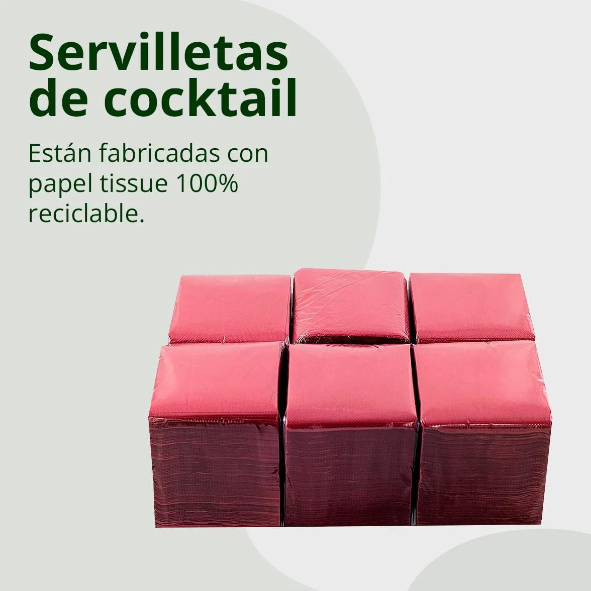 Opakowanie 300 serwetek koktajlowych z papieru bordowego + serwetka na serwetki ze stali nierdzewnej - tekstura mikro-kropki - grubsza i chłonna - 10 x 10 cm po złożeniu - Hostelnovo