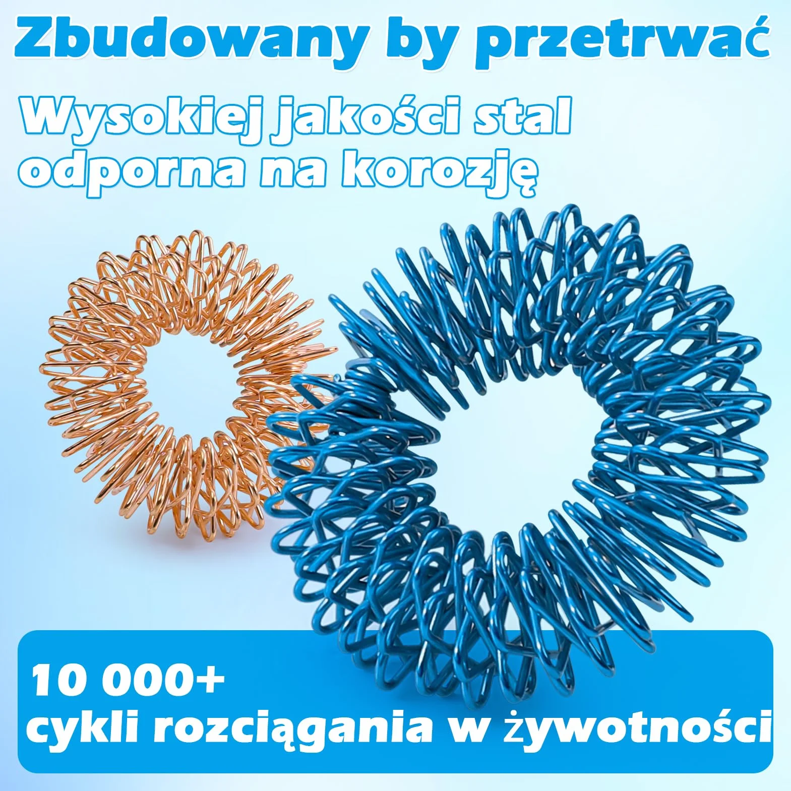 Zestaw 12 Pierścieni do Akupresury 27 mm, Pierścienie Masujące z Wypustkami do Redukcji Stresu i Krążenia Krwi