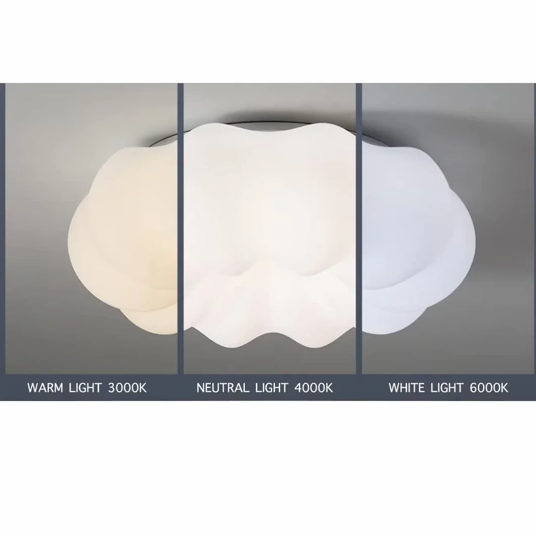 Żyrandol w chmurze LED chmura lampa sufitowa lampa sufitowa do pokoju dziecięcego, do sypialni, salonu, 15 W, 3 oświetlenie, 11,9''