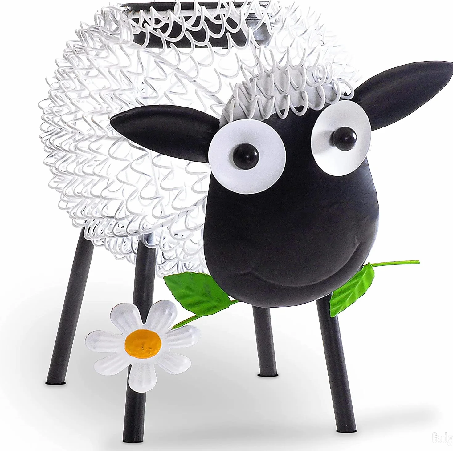 Lampy solarne zewnętrzne Gadgy owce dekoracje ogrodowe metalowe z efektem cienia