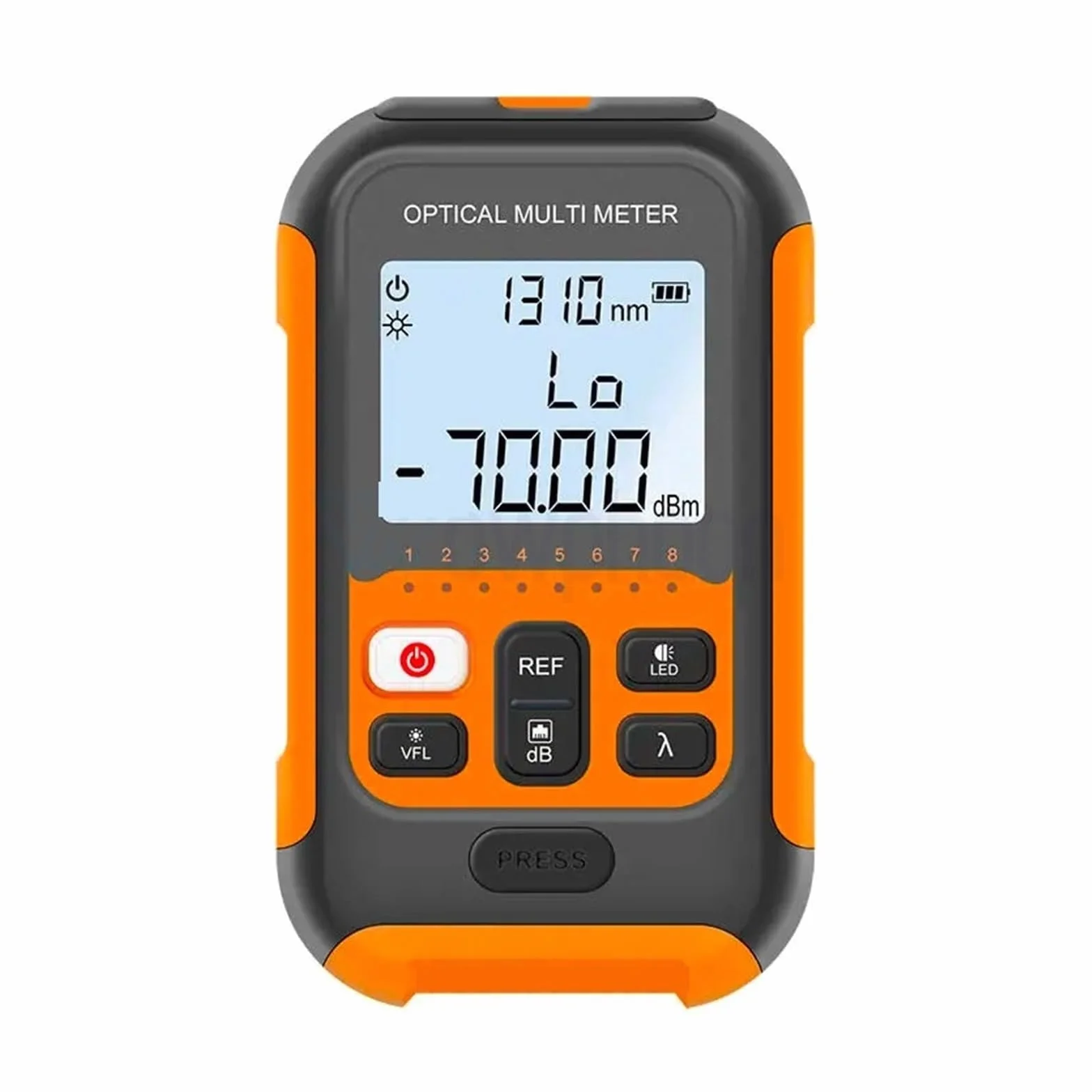 Dostosowany Mini Miernik Mocy Optycznej 4 W 1, Wizualny Lokalizator Uszkodzeń, Tester Kabli Sieciowych, Światło LED OPM VFL 10/20/30/50MW Profesjonalne narzędzie dla elektryków(30MW)
