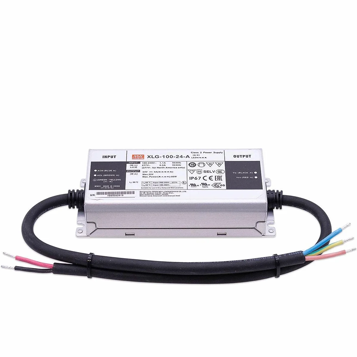 MeanWell XLG-100-24-A 96W 24V 4A LED zasilacz IP67