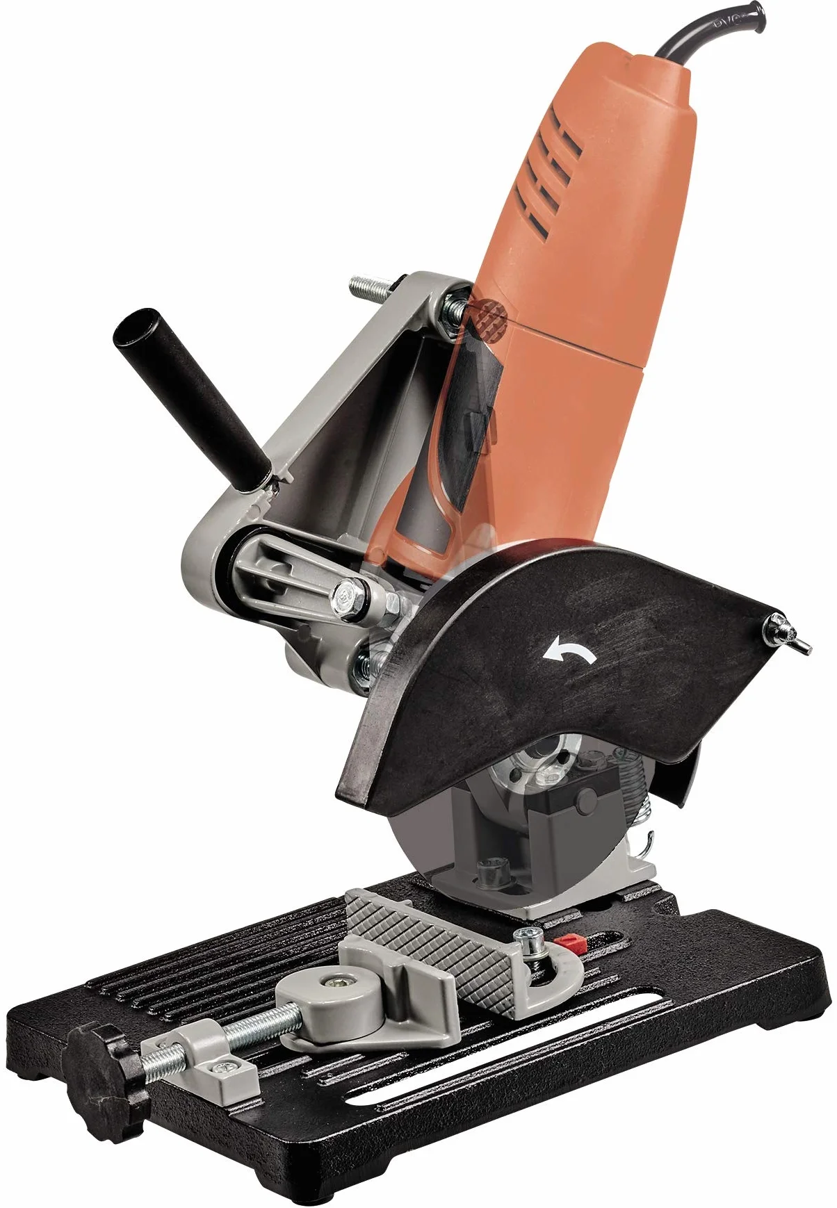 Oryginalny stojak rozdzielający Einhell TS 115/125 (do szlifierek kątowych Ø 115 mm i Ø 125 mm, zabezpieczenie przed iskrami, regulowany napinacz obrabianego przedmiotu, wytrzymały przegub obrotowy + odciążenie sprężyny)