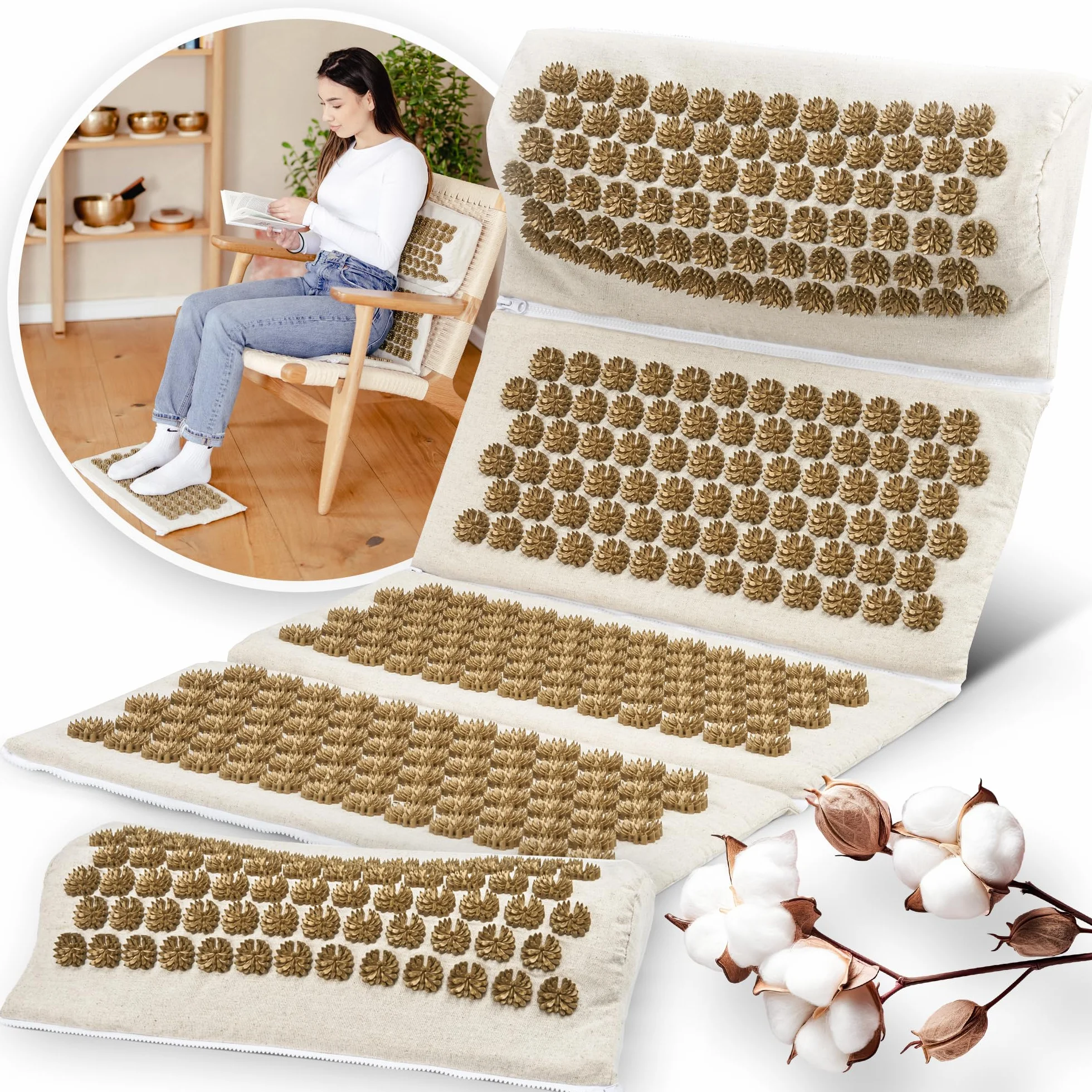 Mata do akupresury Akupunktura Fascjomat z kolcami - Acupressure Mat
