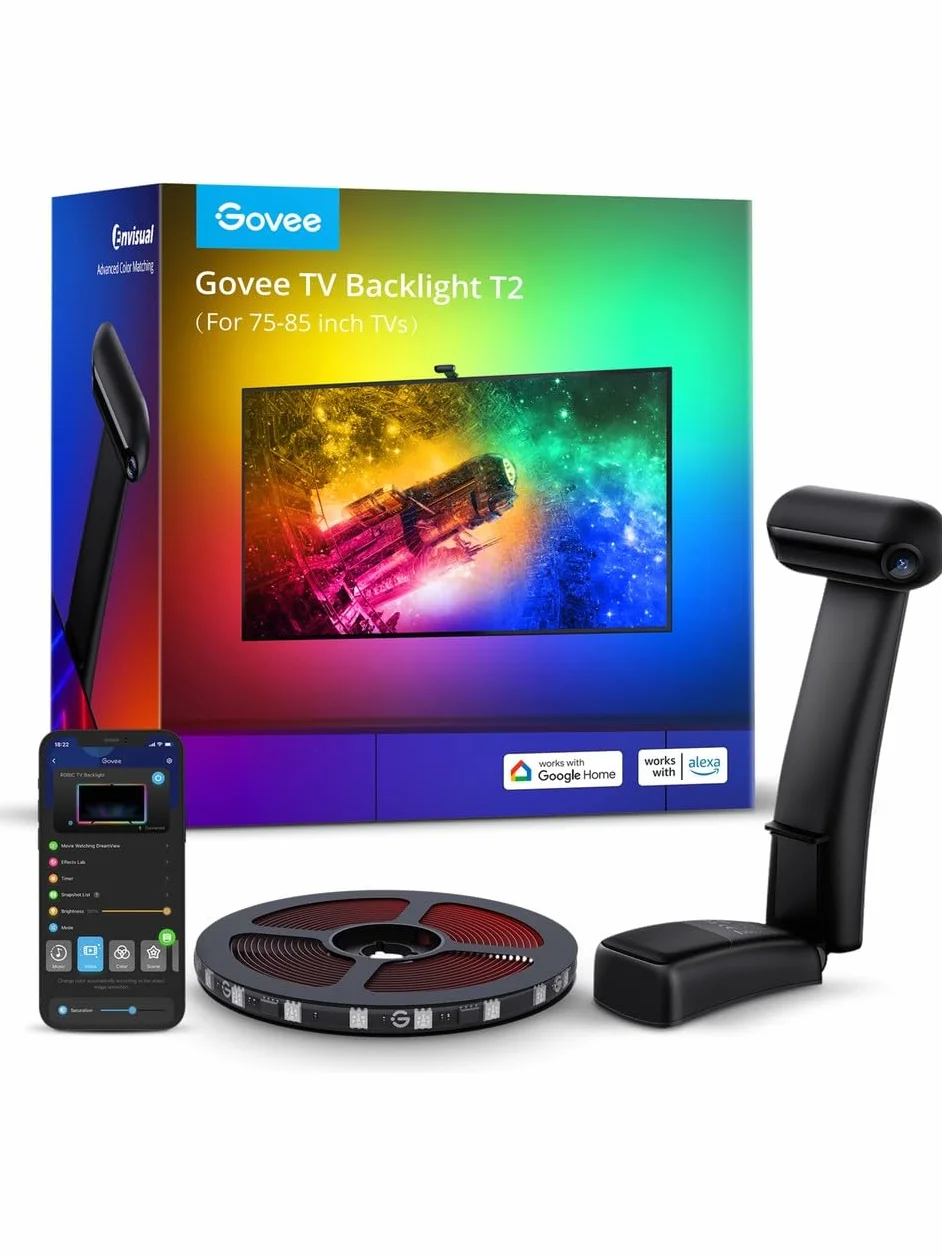 Govee H605C Taśma świetlna LED RGB do telewizora 75-85" z Wi-Fi i sterowaniem Bluetooth