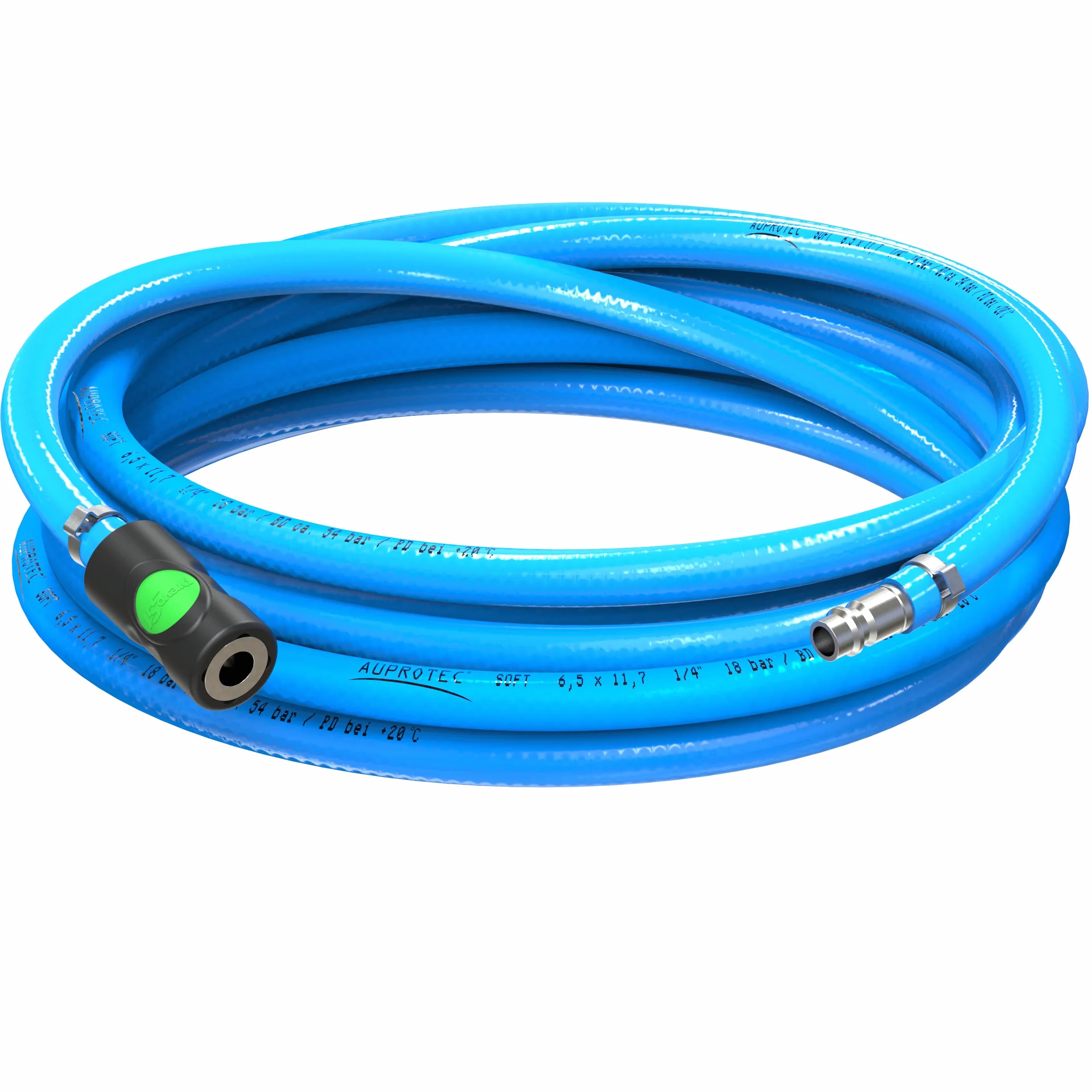 AUPROTEC Wąż sprężonego powietrza 6 mm 1 m PCW ze złączem Prevost S1