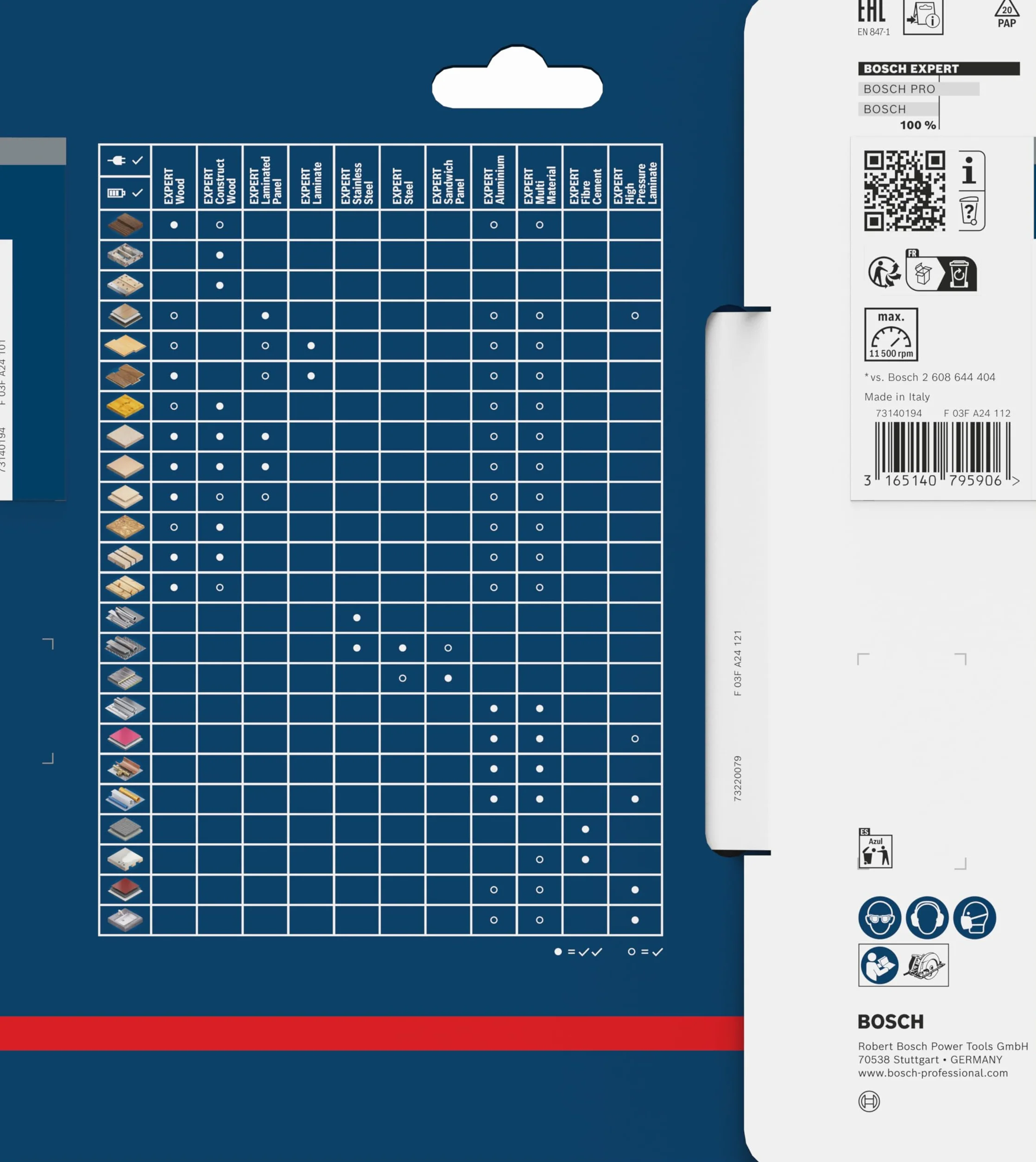 Bosch Professional Brzeszczot do piły tarczowej Expert do drewna (drewno, 165 x 20 x 2,6 mm, 48 zębów, akcesoria do piły tarczowej)