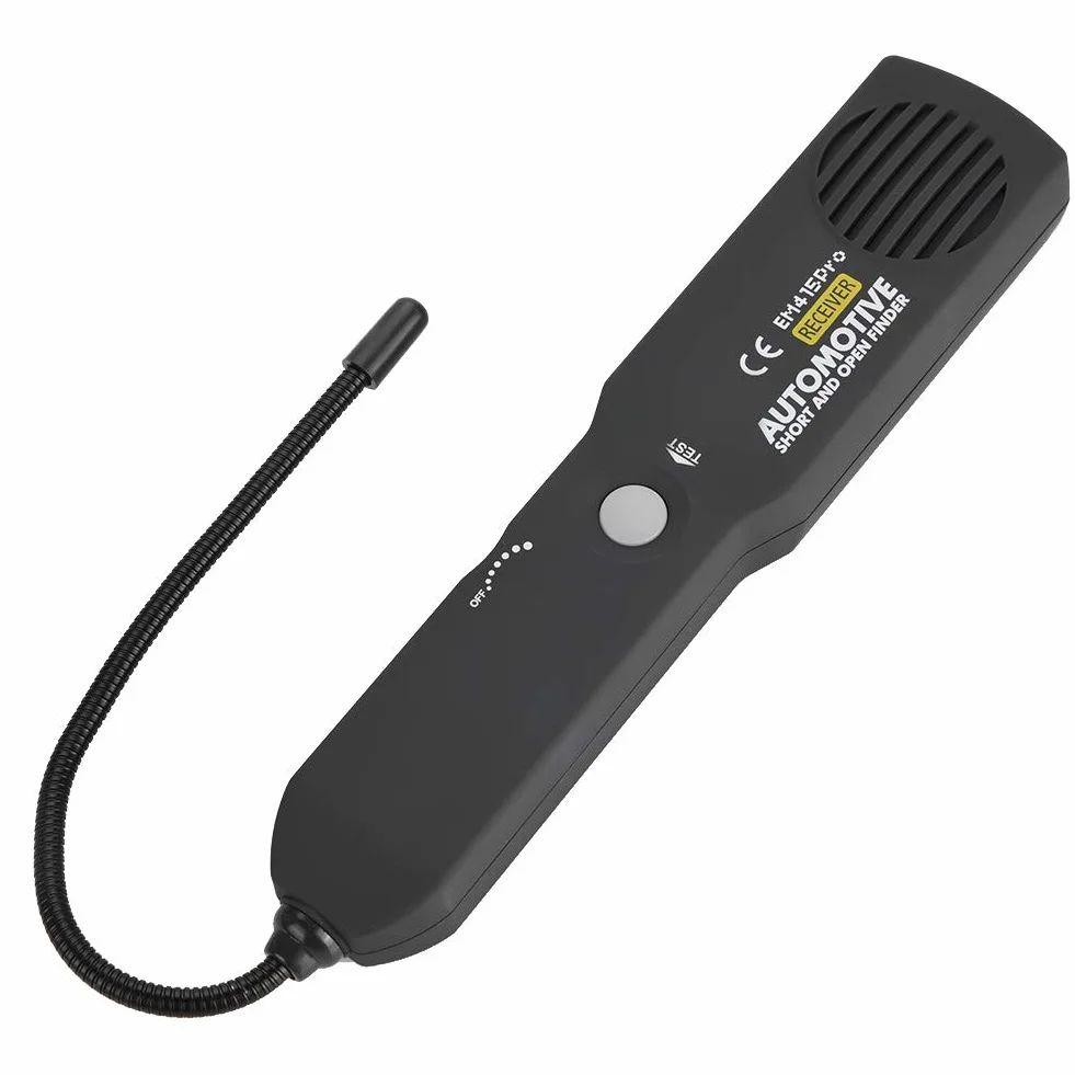 EM415PRO Narzędzie do naprawy przewodów kablowych - Open Short Circuit Finder Tester z elastyczną sondą, wyświetlaczem LED, torba do przechowywania przewodów samochodowych