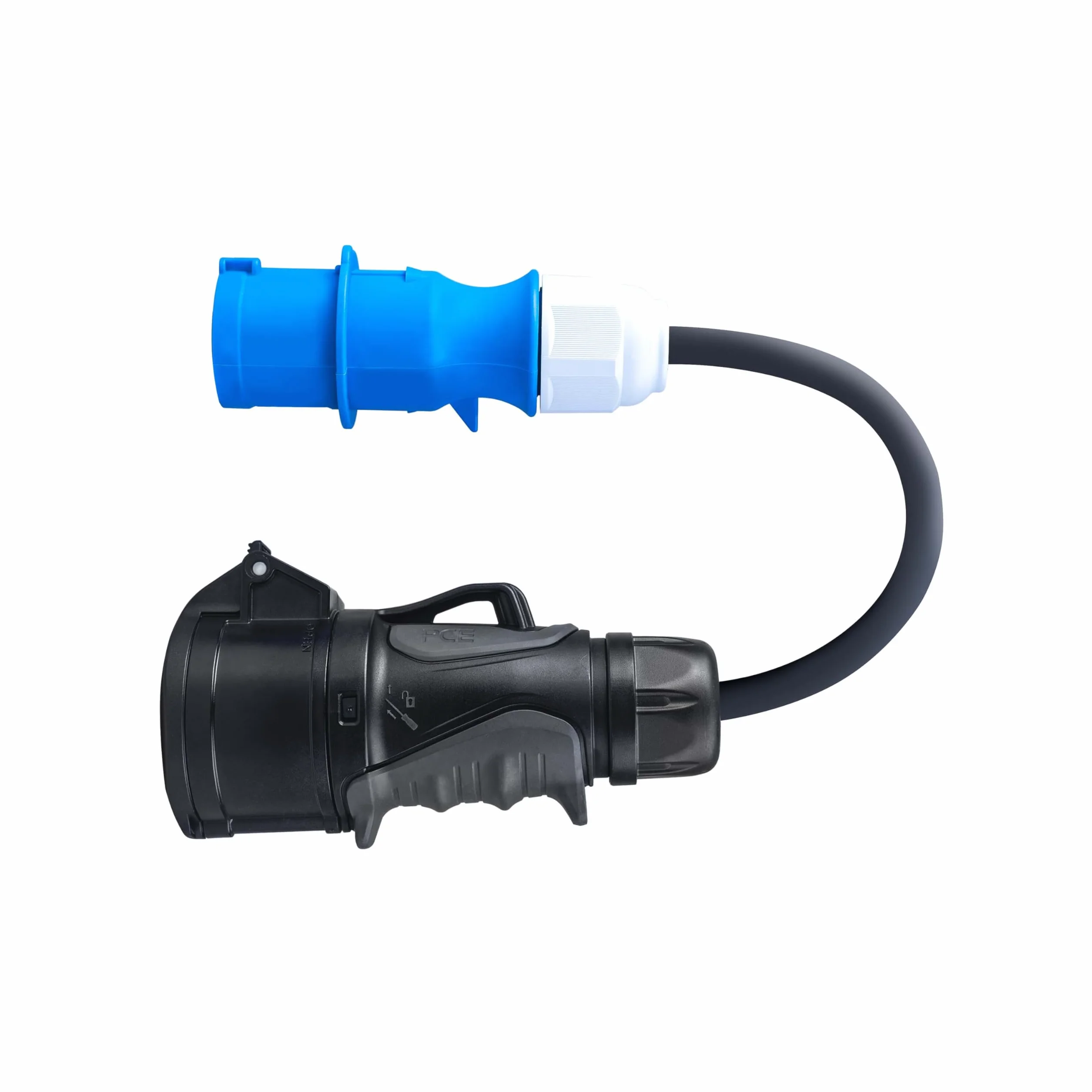 Green Cell Adapter CEE 16A 400V 5-biegunowe gniazdko niebieskie 16A 230V 3P wtyczka IP44 3x2,5mm2