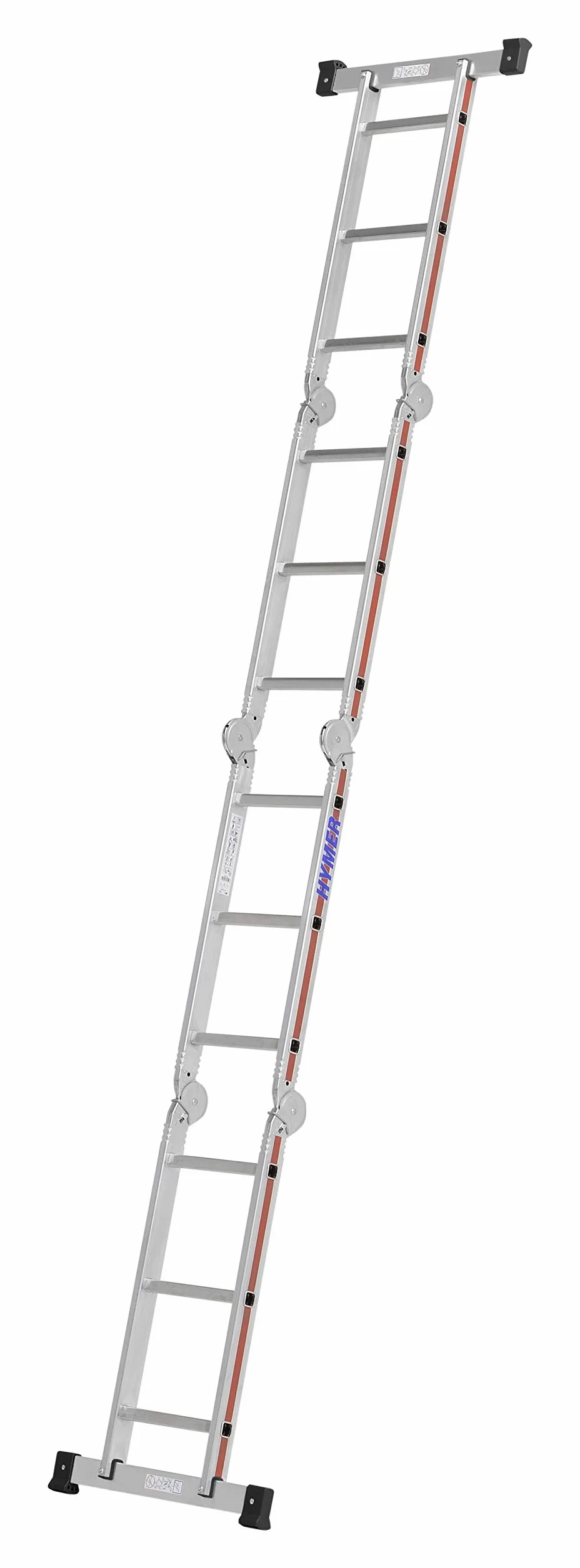 Drabina aluminiowa wielofunkcyjna składana dwustronna 2x6 szczebli 3,47m HYMER