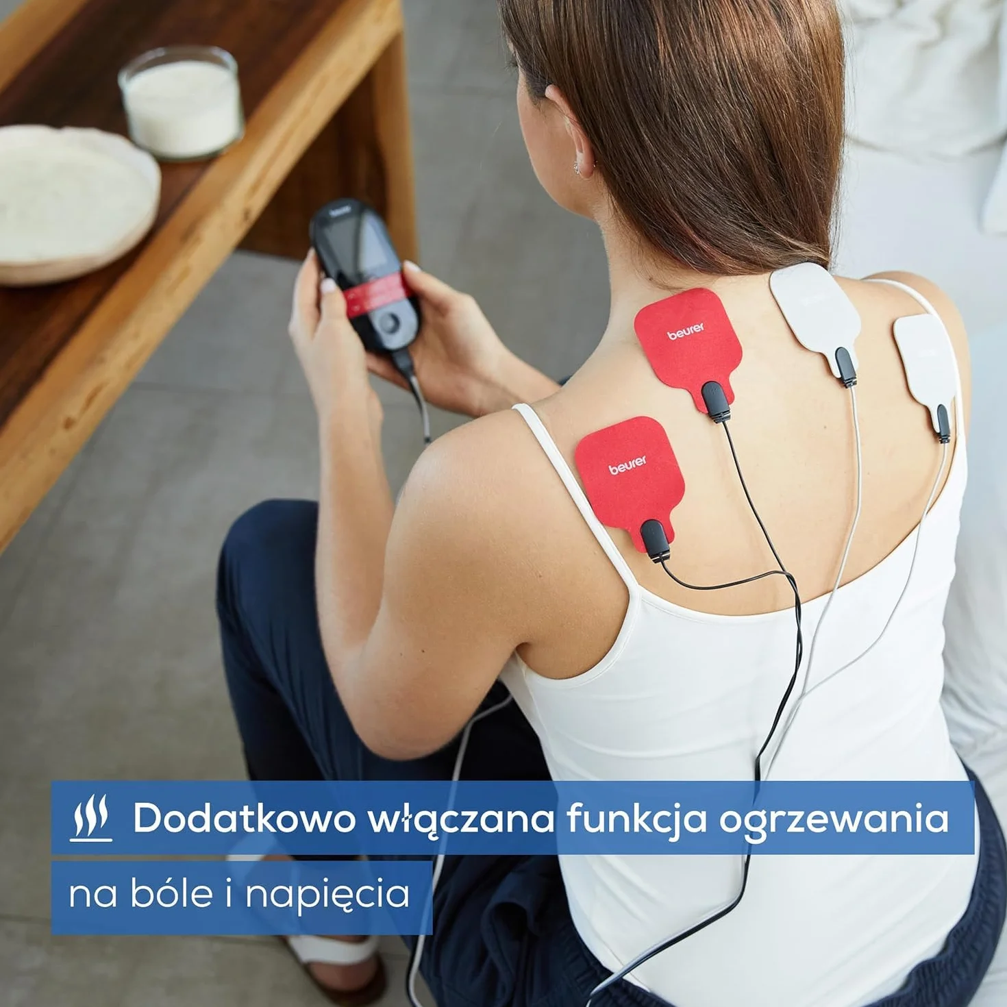 Beurer EM 59 Heat Cyfrowe urządzenie TENS/EMS 4 w 1 do stymulacji prądem